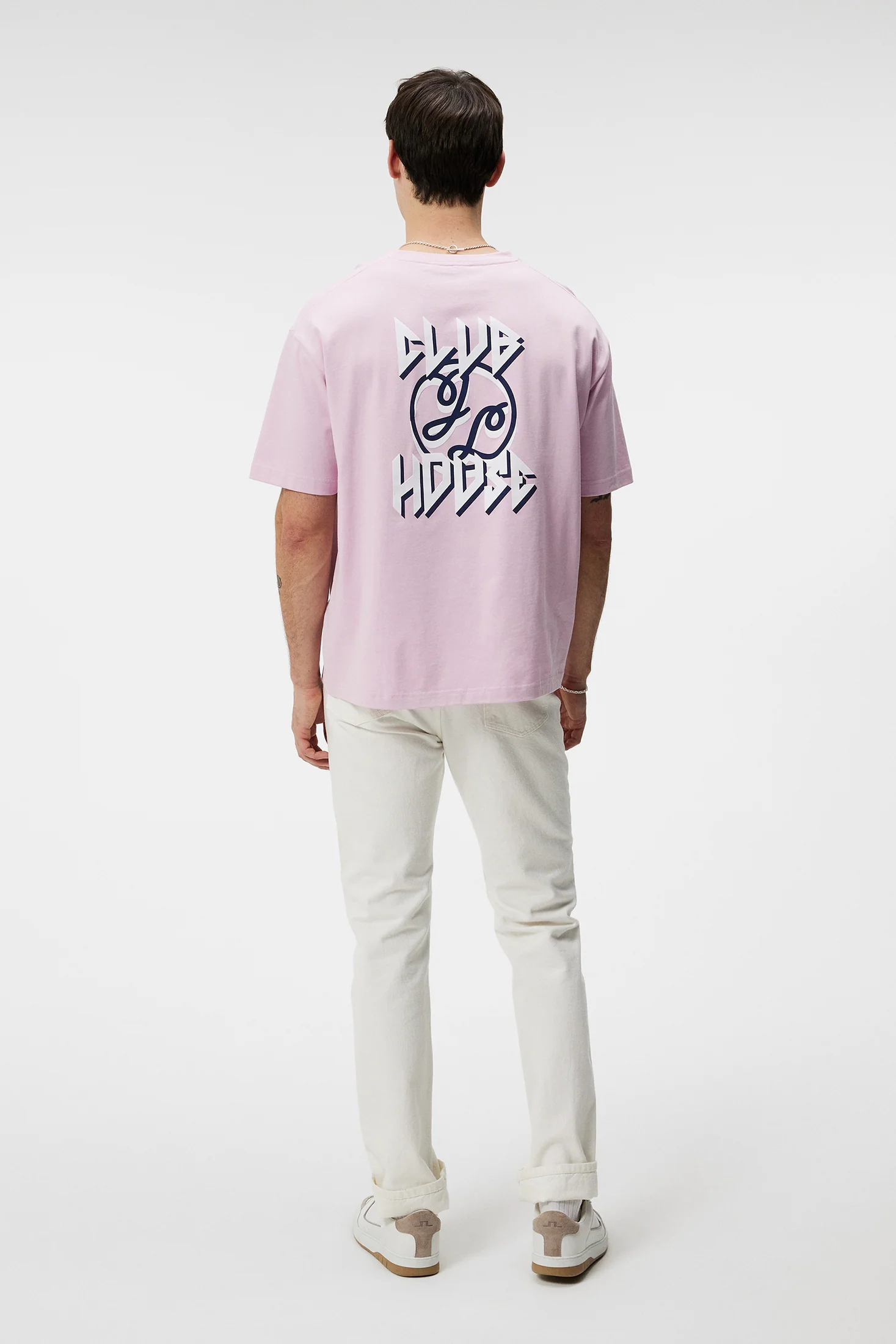 Tjorn Boxy Printed T-shirt / Pink Lavender - Image 4