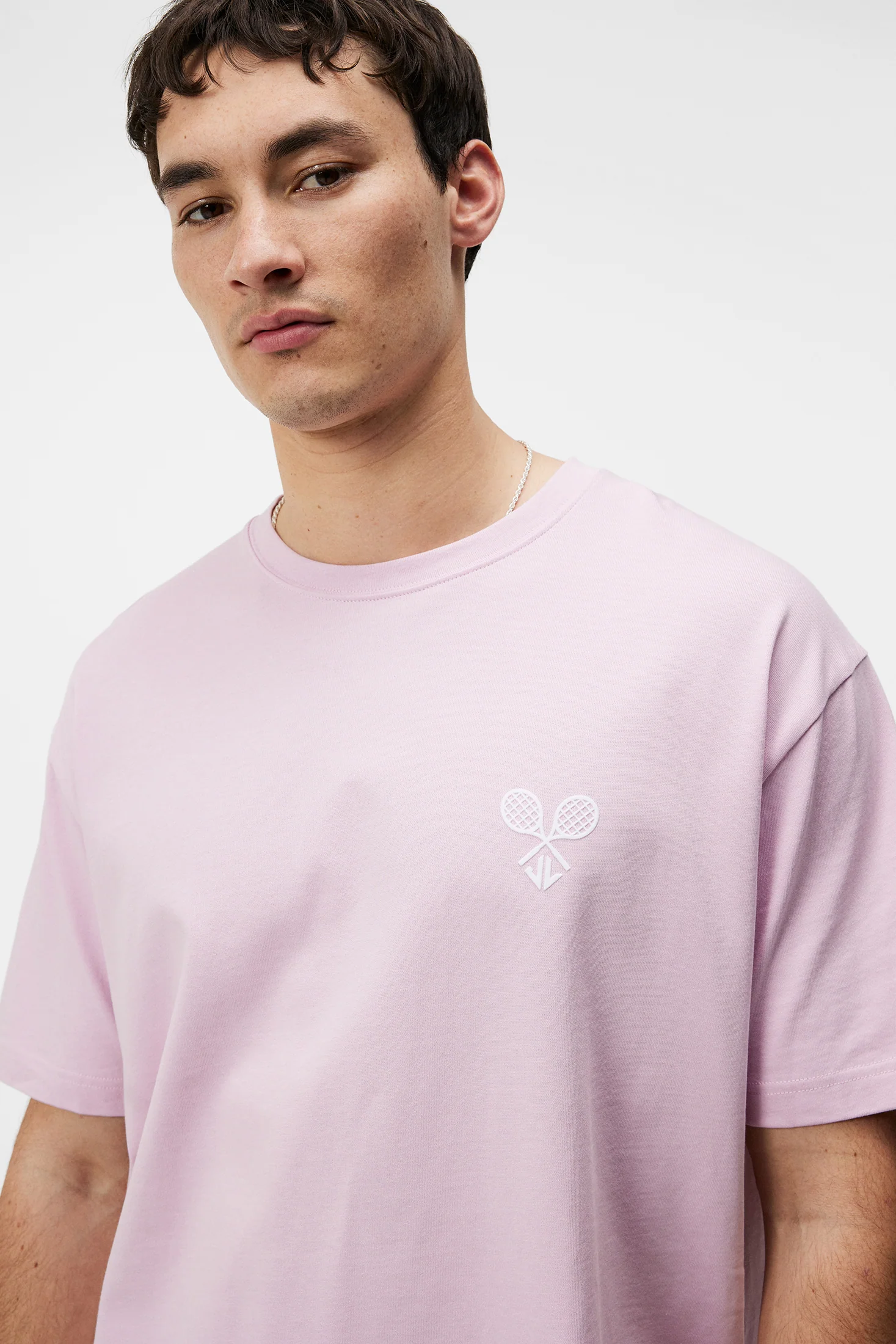 Tjorn Boxy Printed T-shirt / Pink Lavender - Image 6