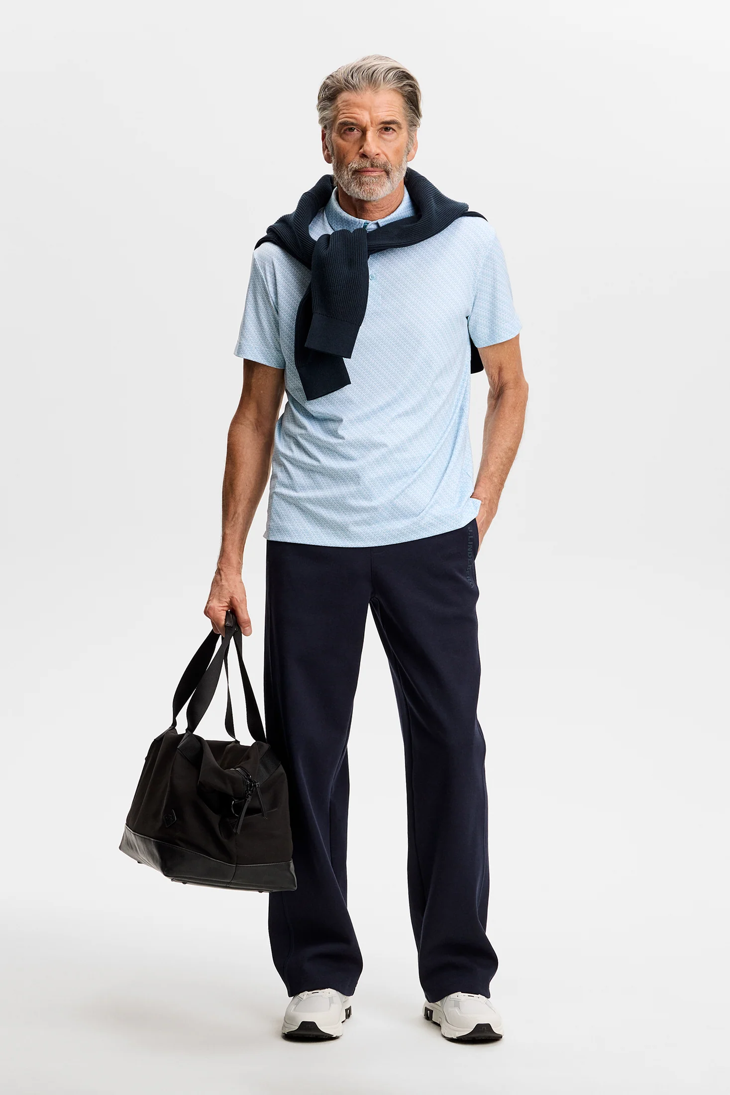 Tod Print Polo / Flight Bridge Forget White S - Image 4