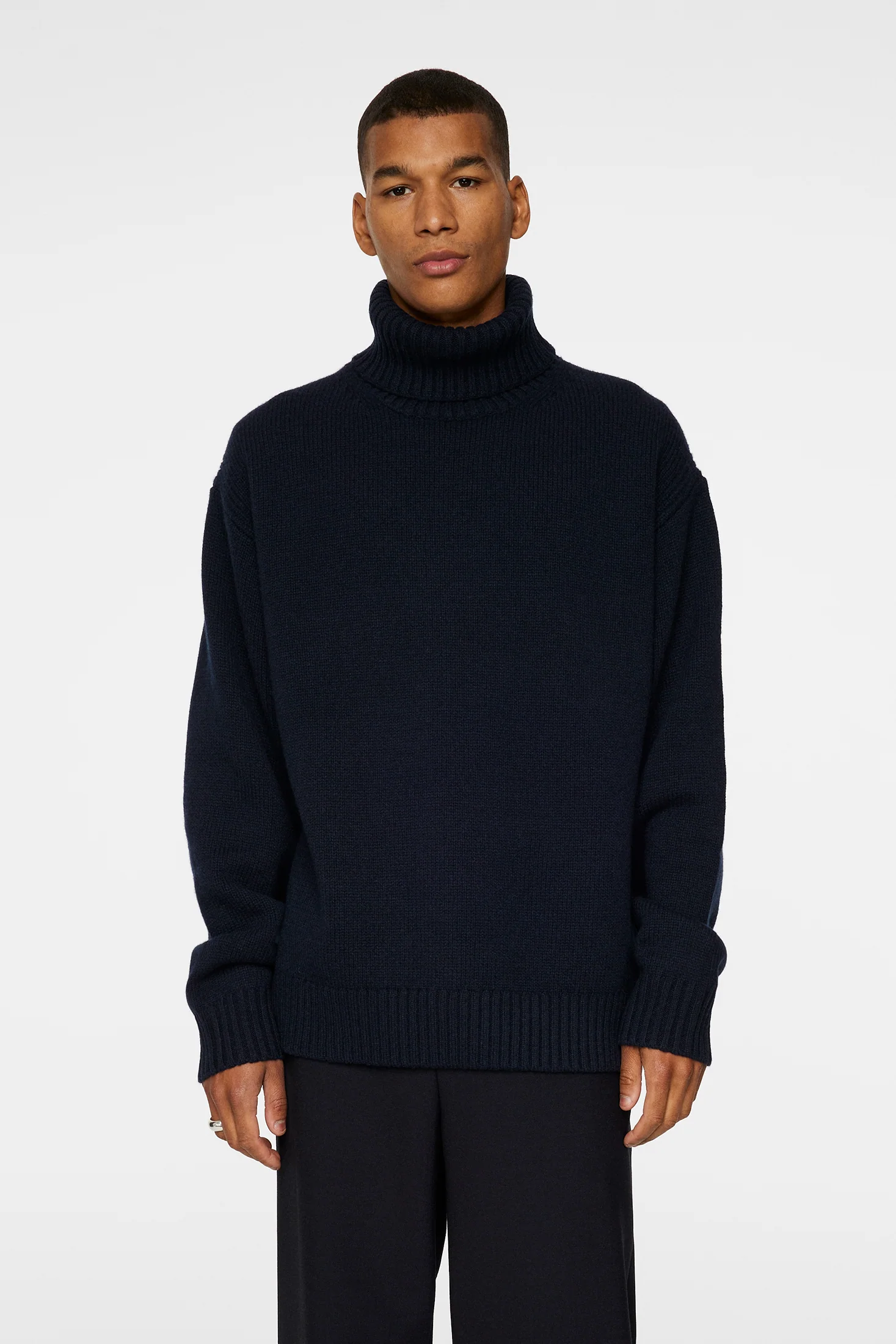 Todd Heavy Knit Turtleneck / JL Navy - Image 2