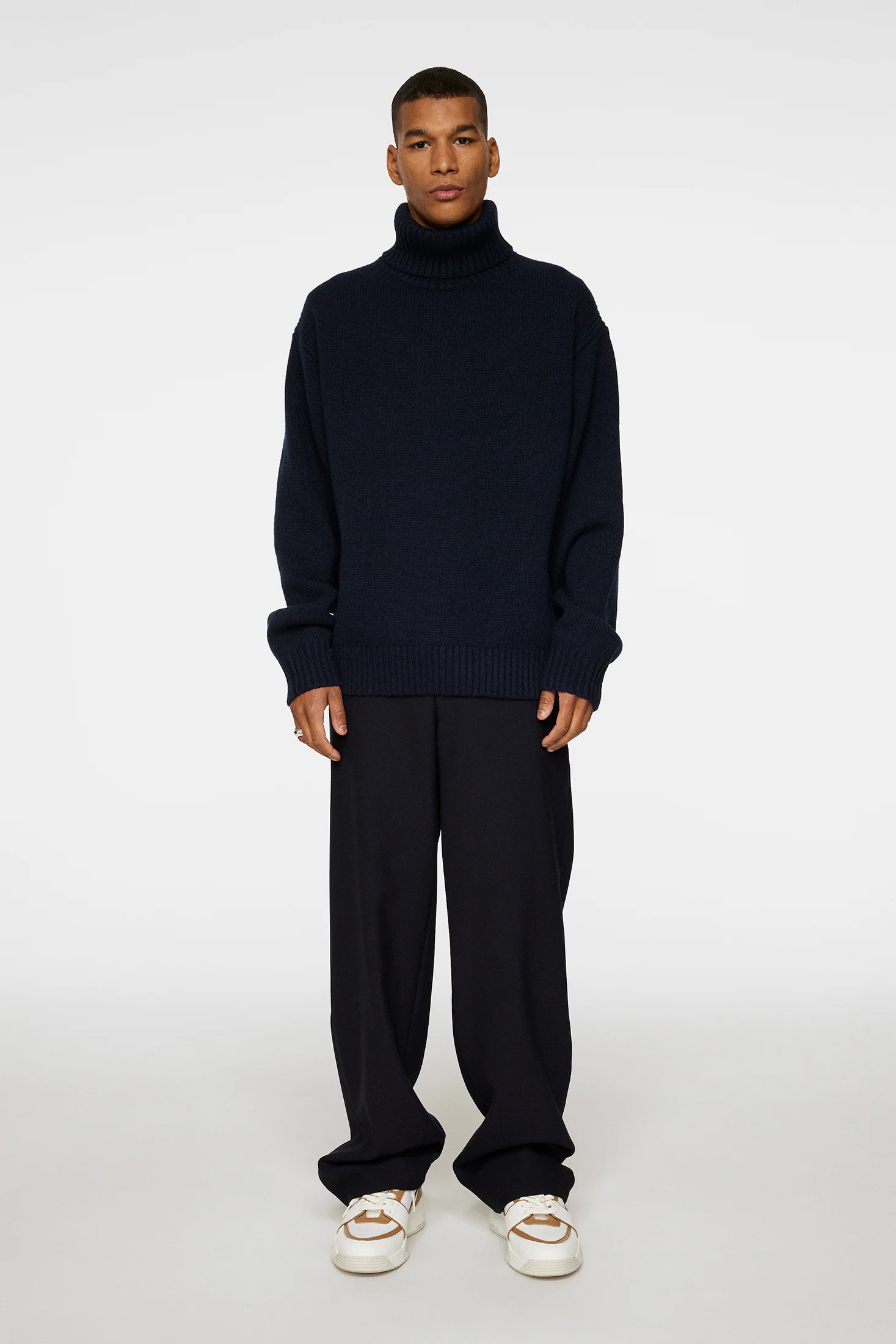 Todd Heavy Knit Turtleneck / JL Navy - Image 4