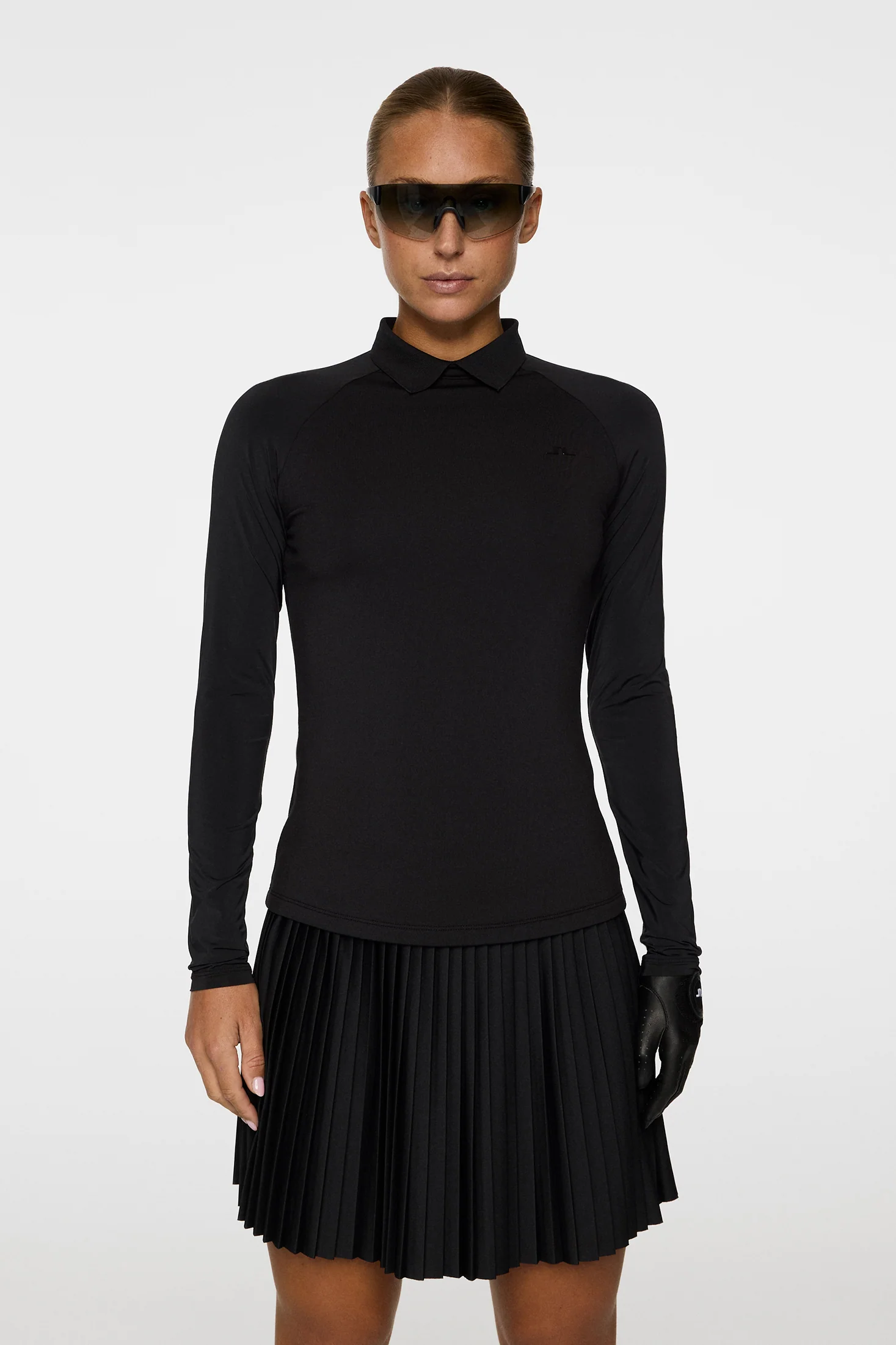 Tori Hybrid LS Polo / Black - Image 3