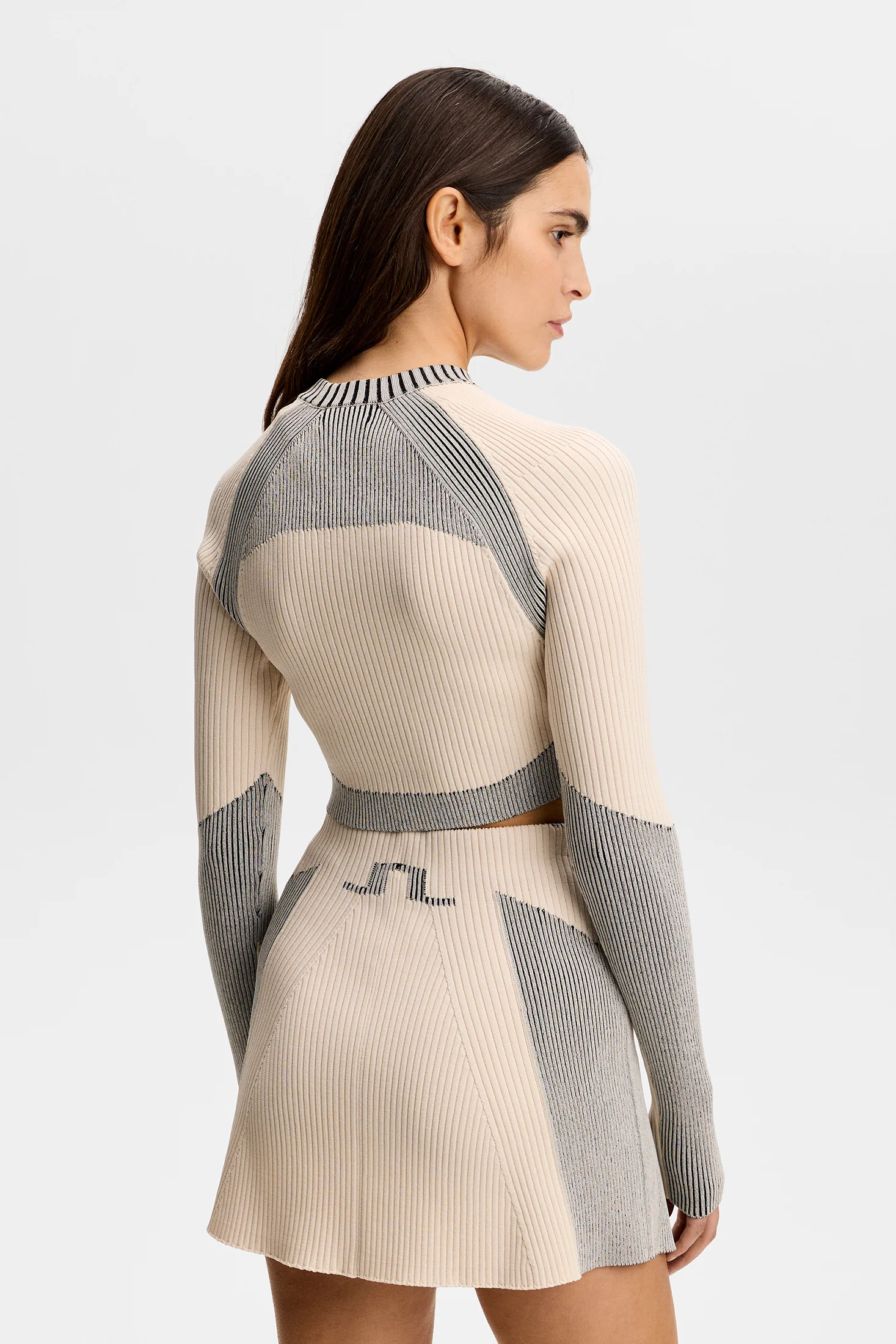 Torie Contrast Rib knit Top / Moonbeam - Image 3