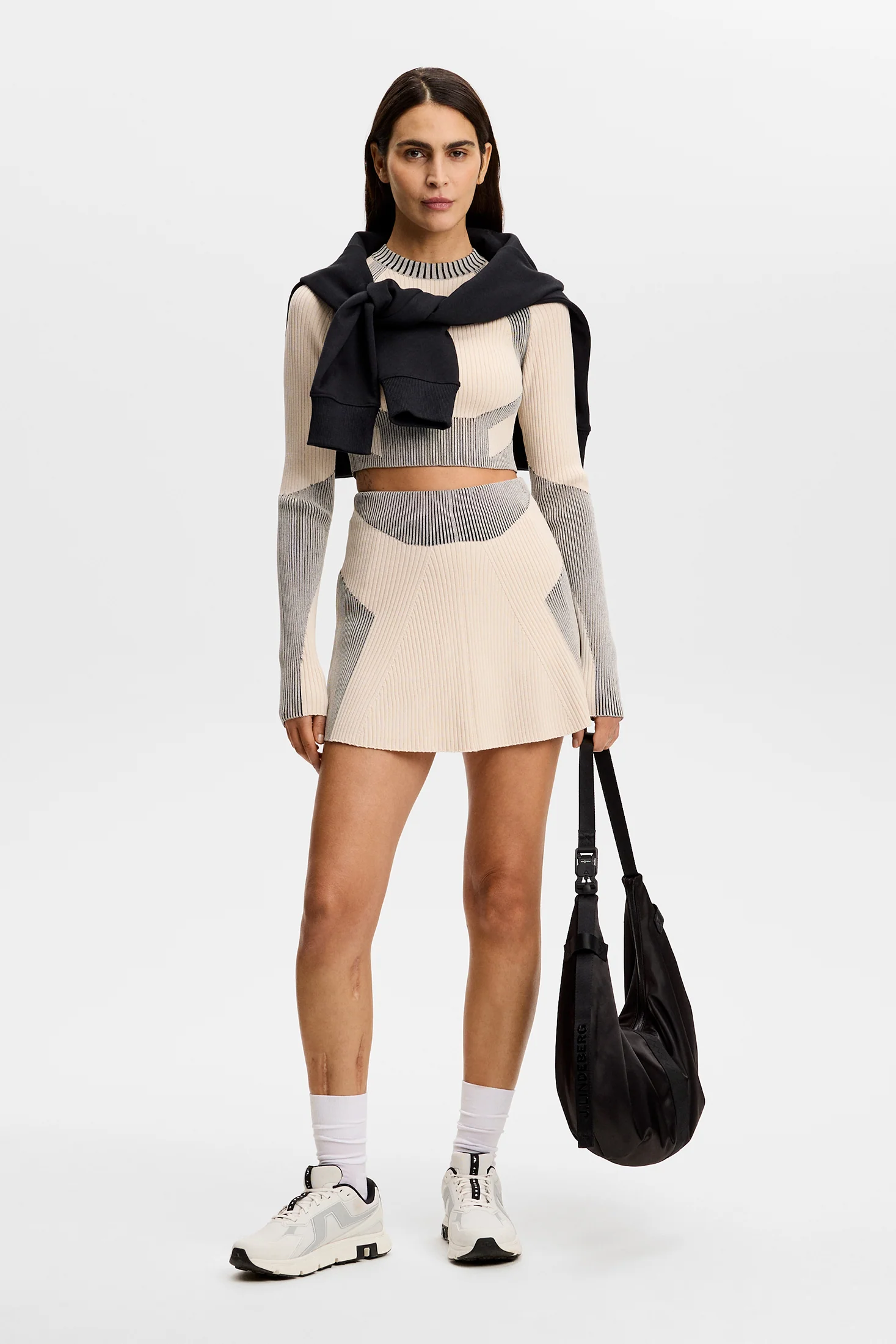Torie Contrast Rib knit Top / Moonbeam - Image 4