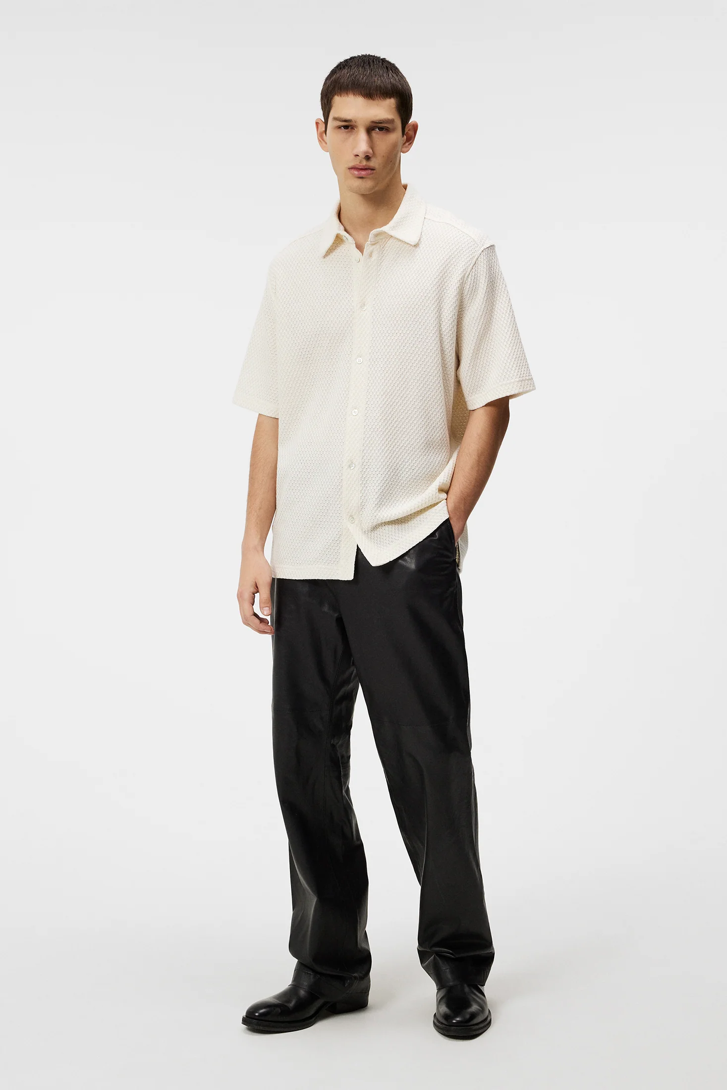 Torpa Airy Structure Shirt / Cloud White - Image 4