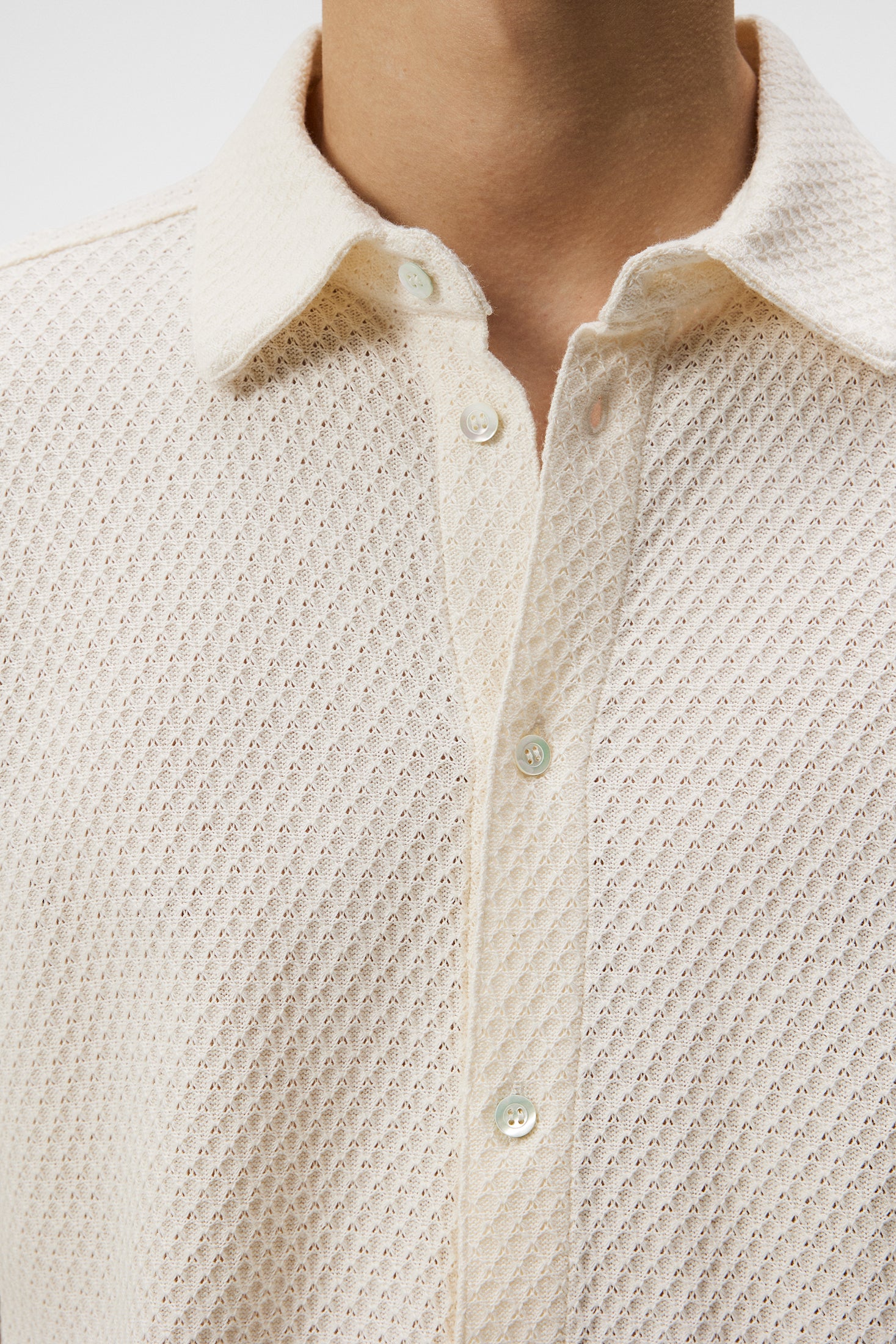 Torpa Airy Structure Shirt / Cloud White - Image 6
