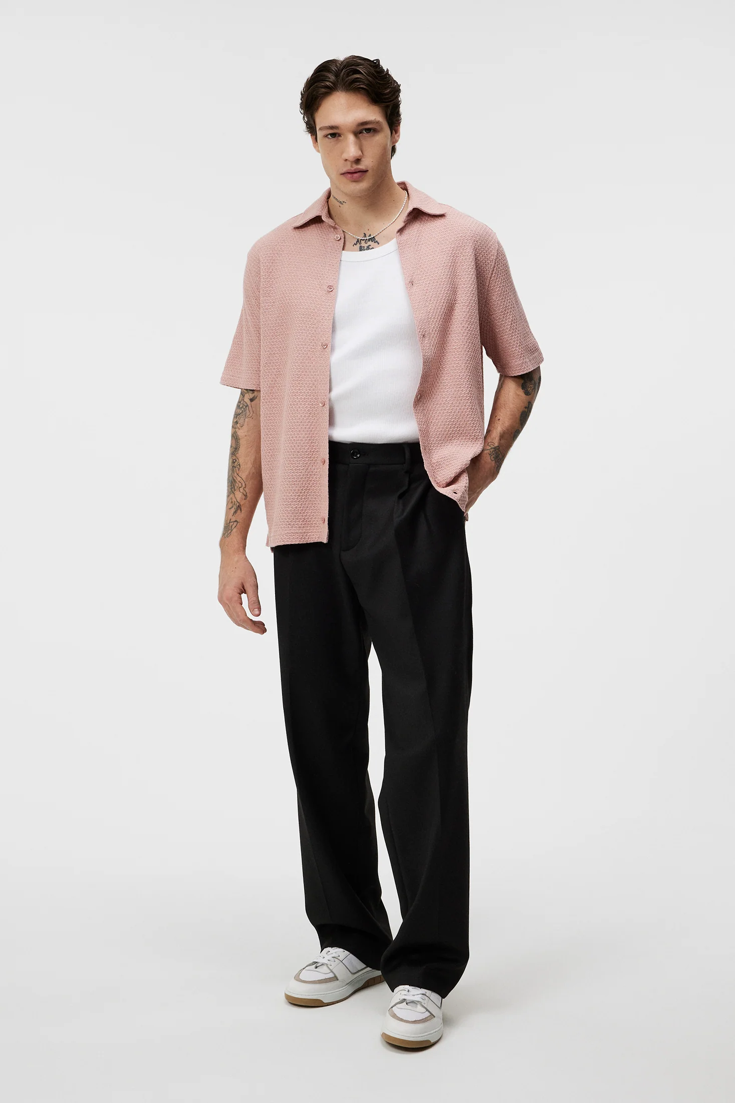 Torpa Airy Structure Shirt / Powder Pink - Image 4