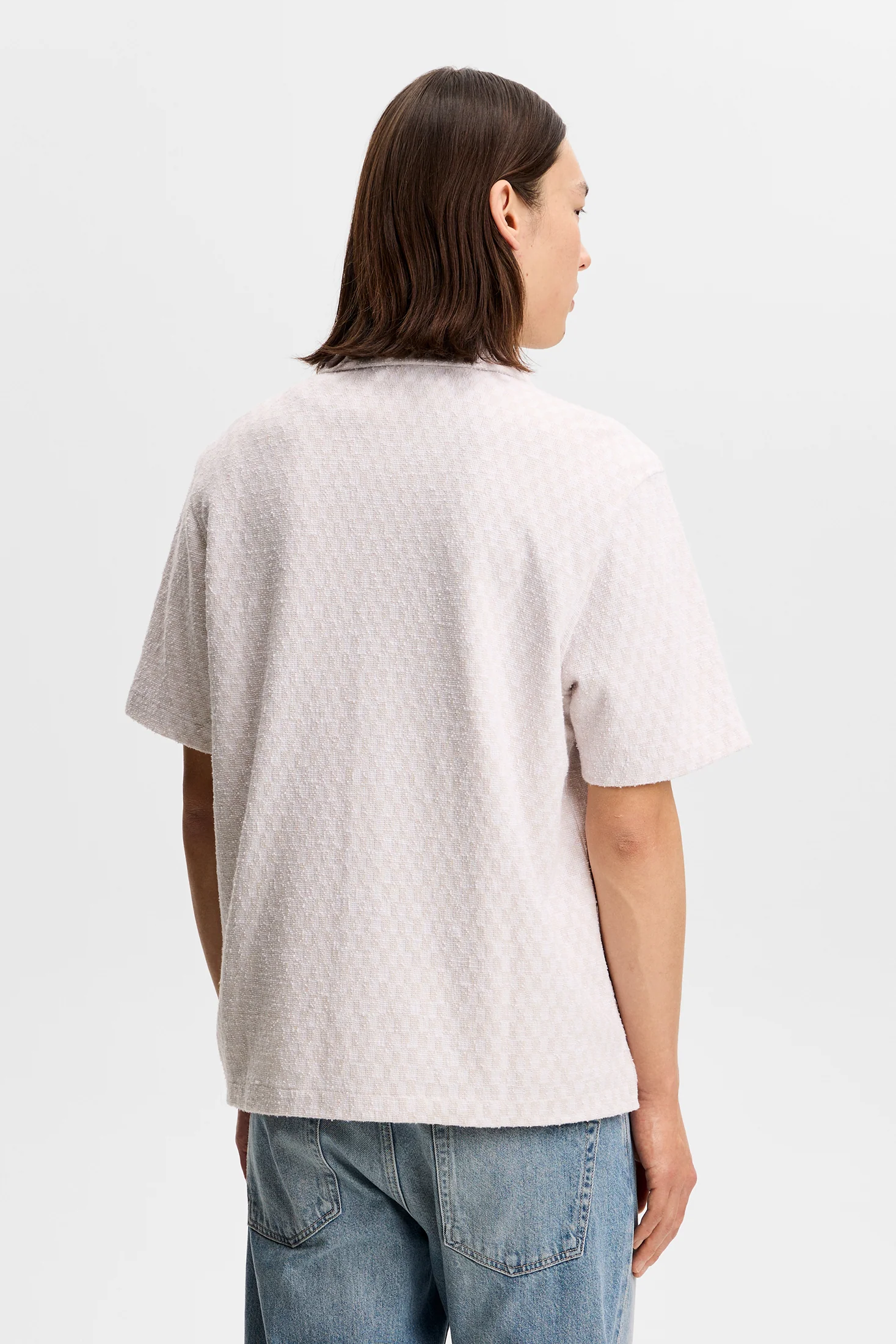 Torpa Jacquard Shirt / Moonbeam - Image 4