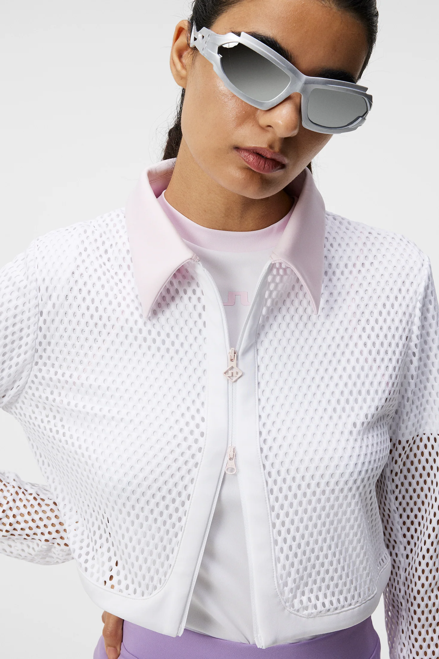 Tory 3D Mesh Jacket / White - Image 5
