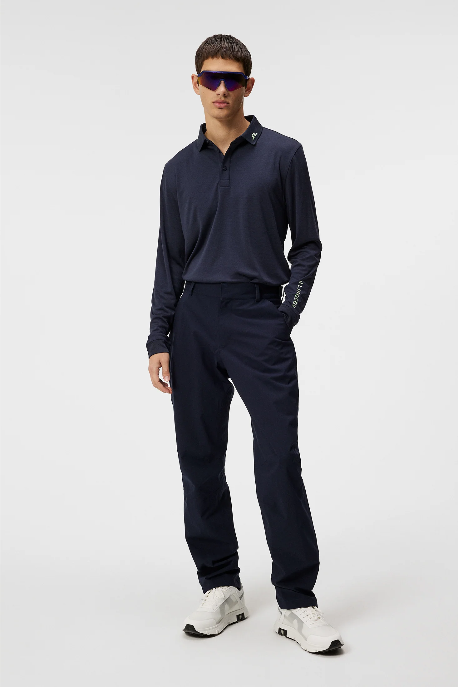 Tour Tech Long Sleeve / Navy Melange - Image 4