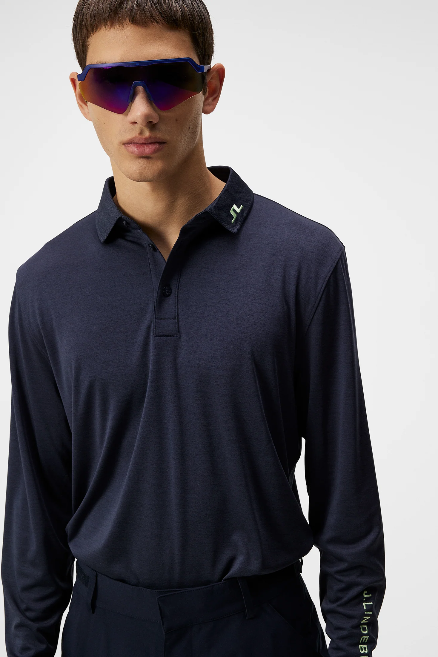 Tour Tech Long Sleeve / Navy Melange - Image 5