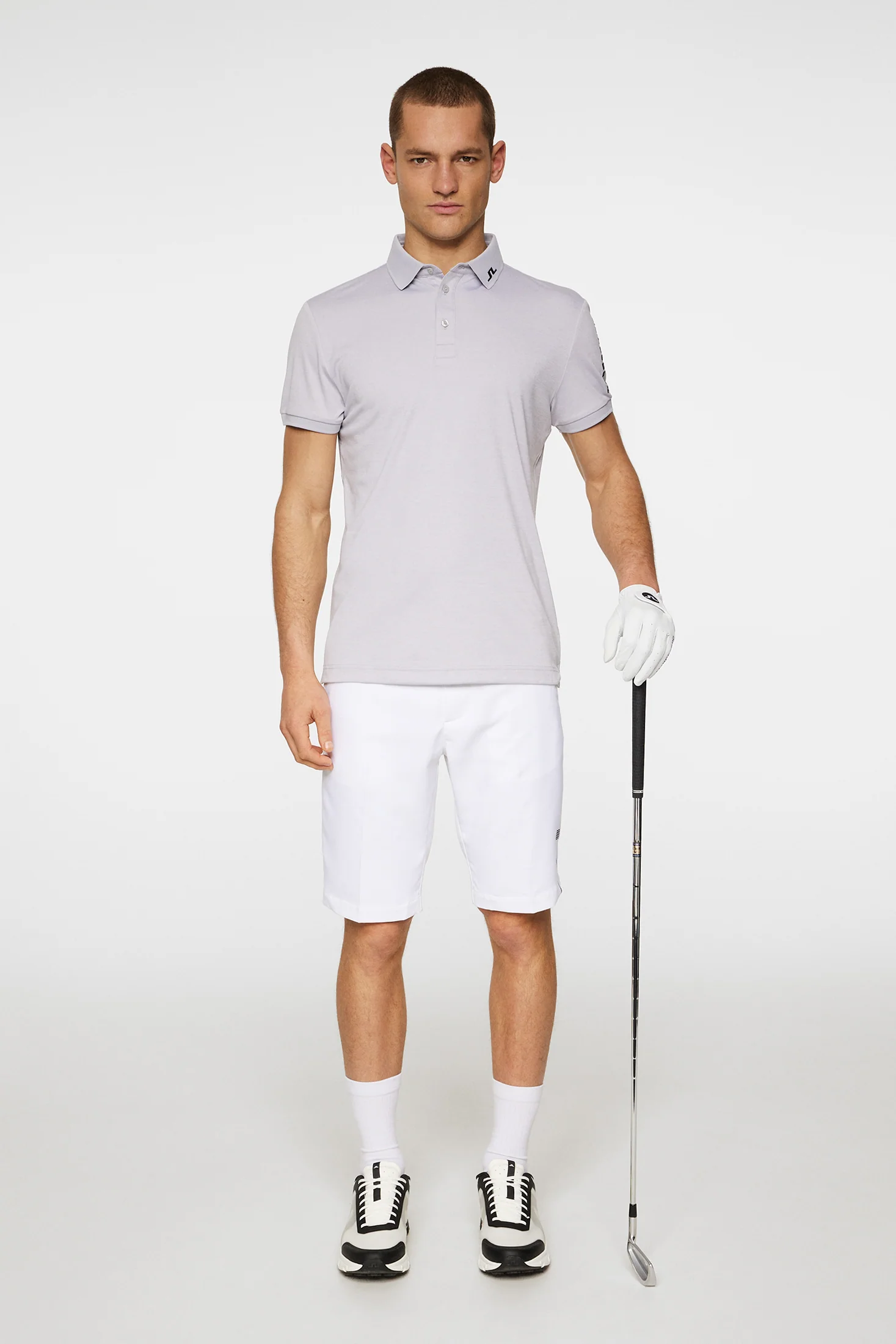 Tour Tech Polo / Light Grey Melange - Image 4