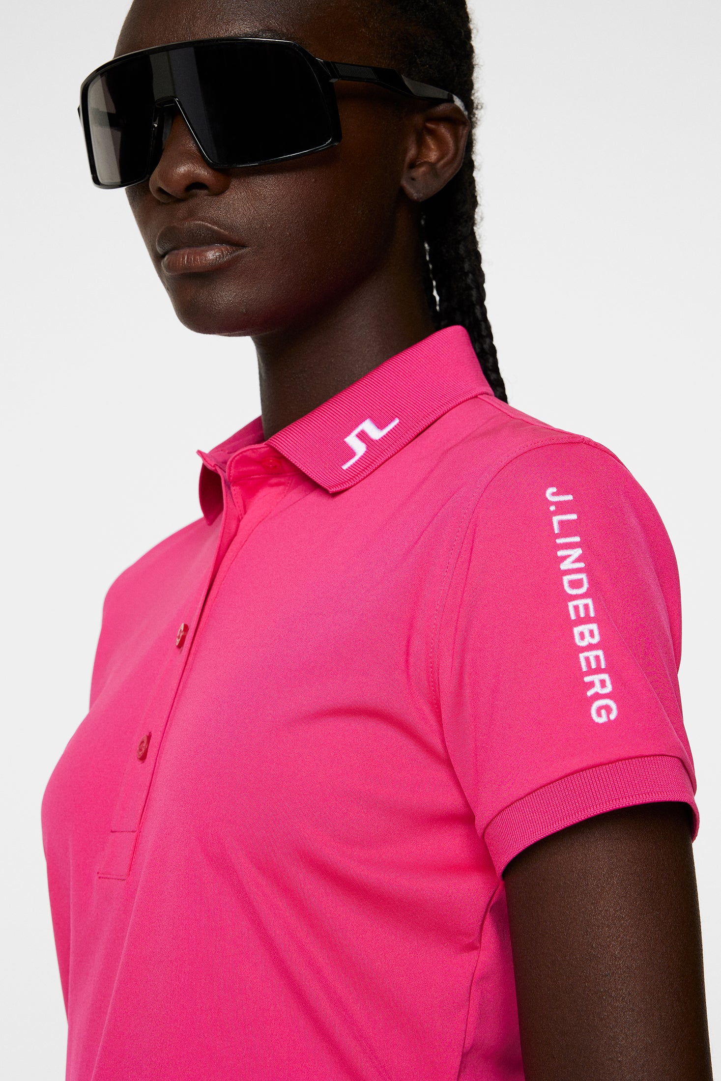 Tour Tech Polo / Pink Peacock - Image 5