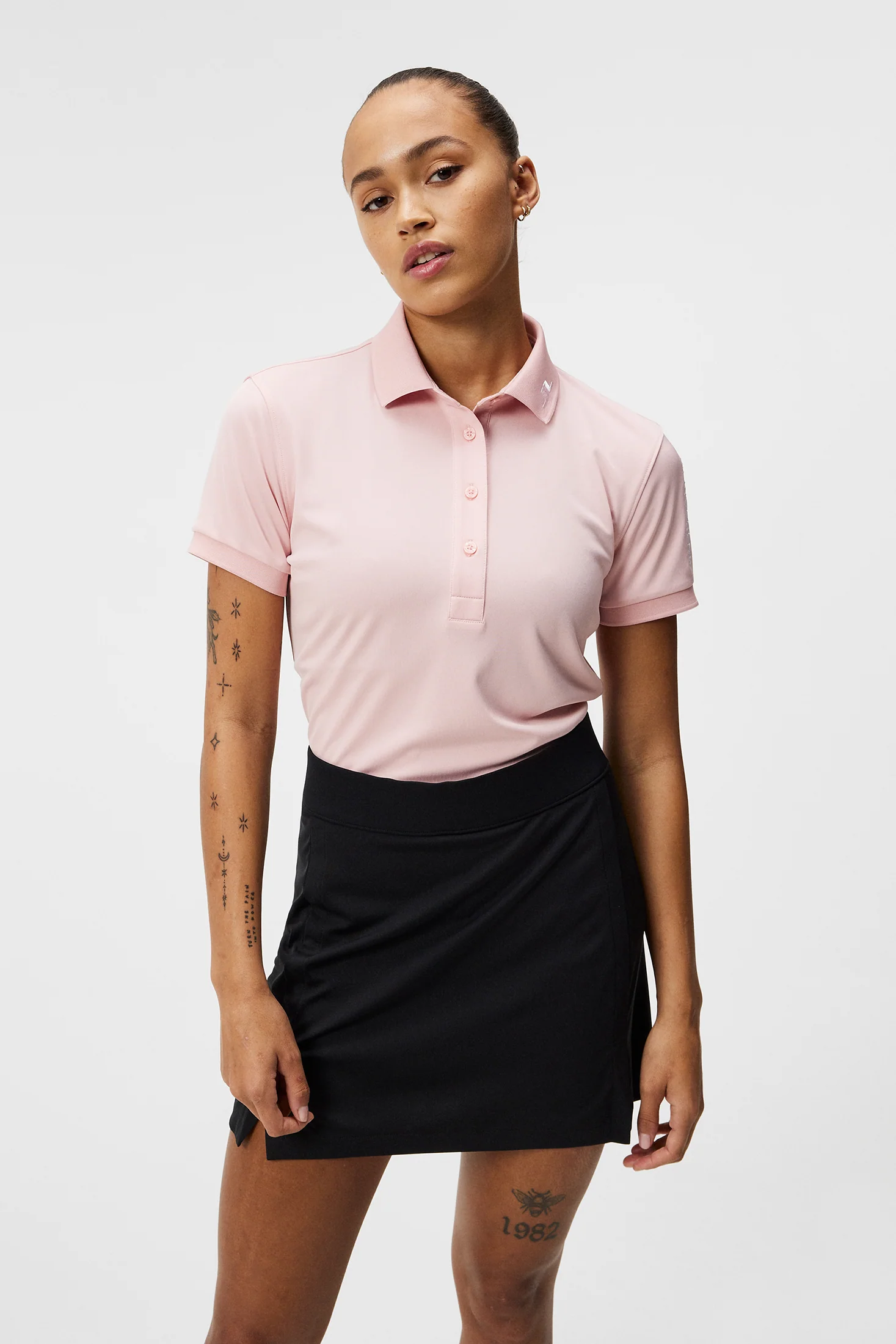 Tour Tech Polo / Powder Pink - Image 2