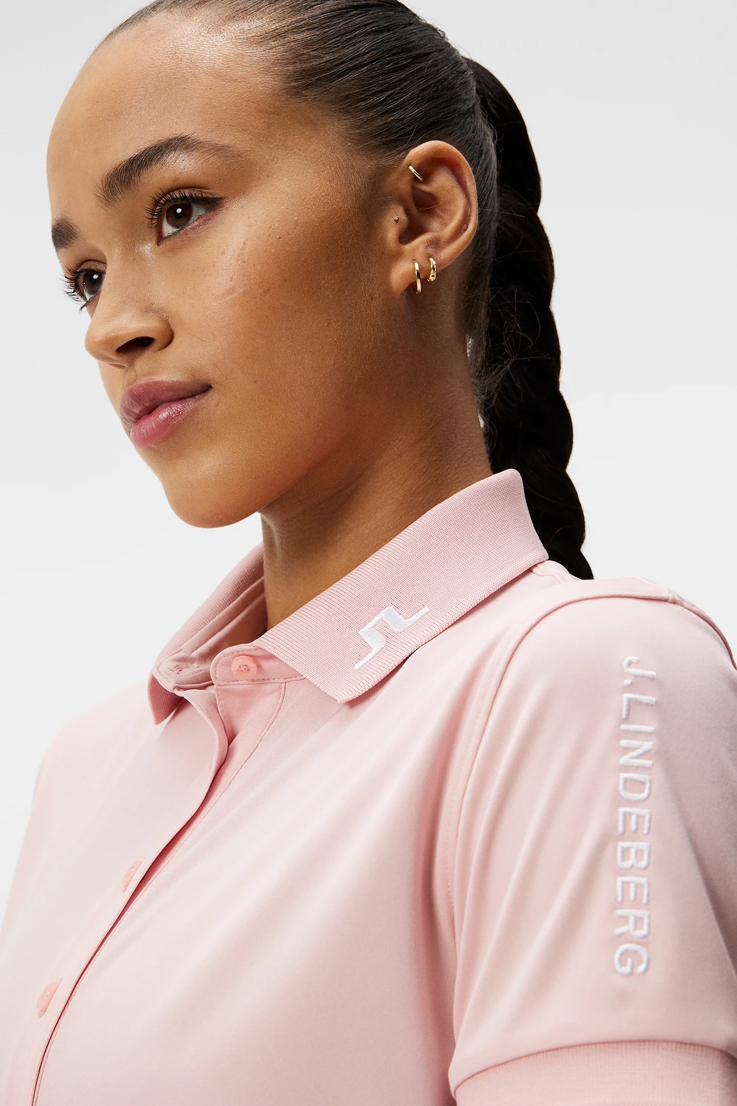 Tour Tech Polo / Powder Pink - Image 6