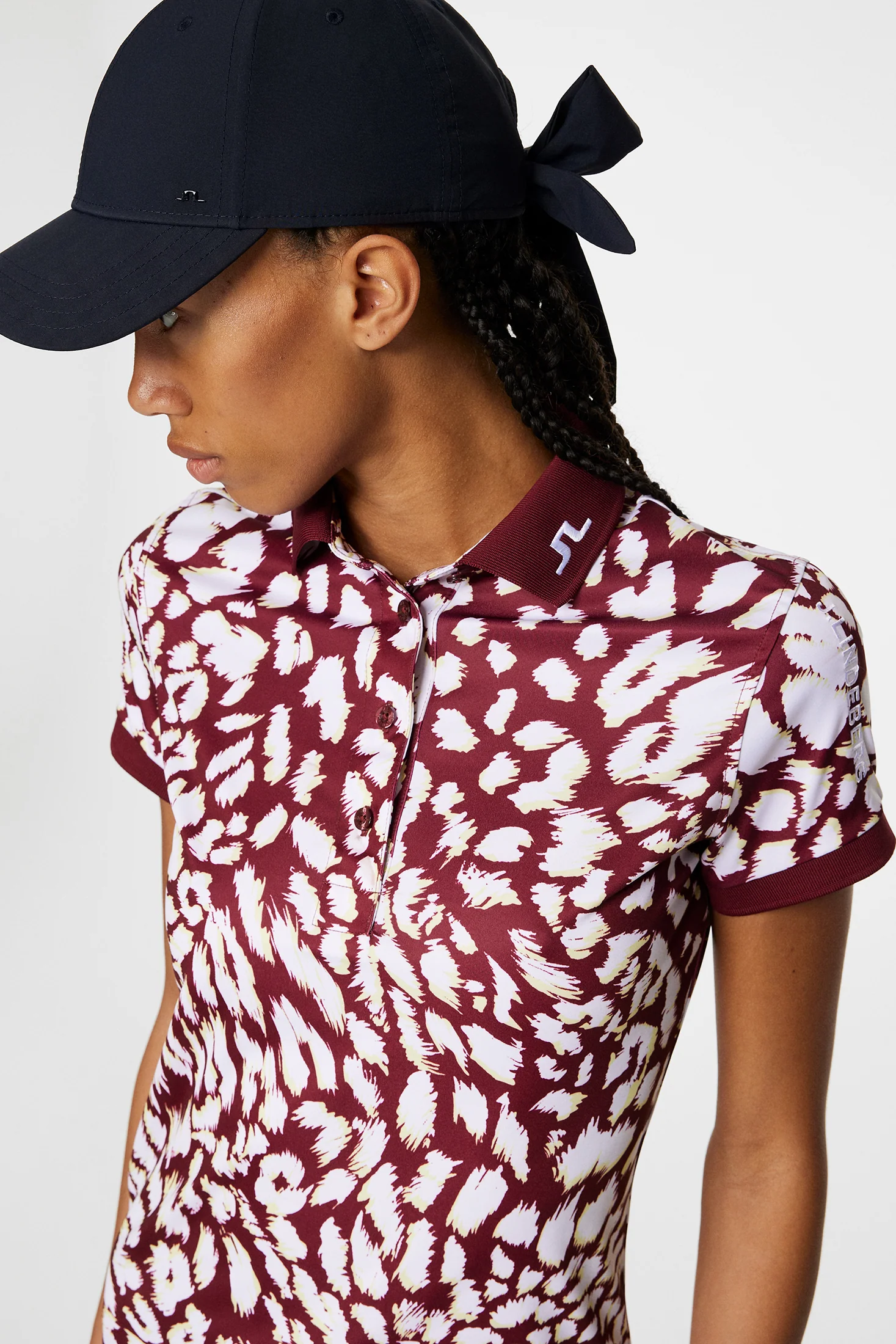 Tour Tech Print Polo / Glitch Leo Lime - Image 5