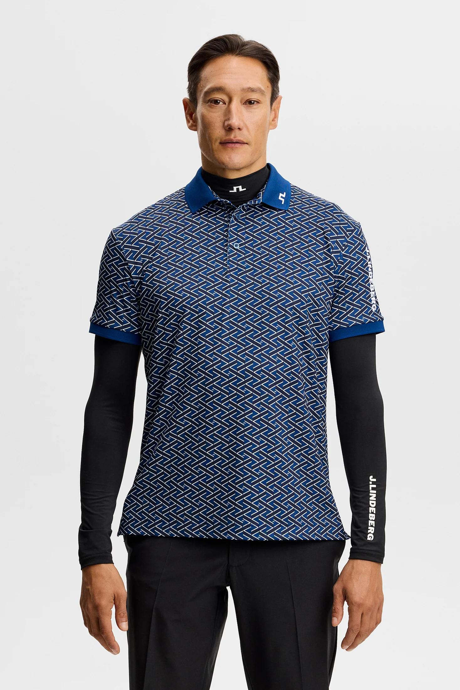 Tour Tech Print Polo / Ladder Estate Navy S - Image 2