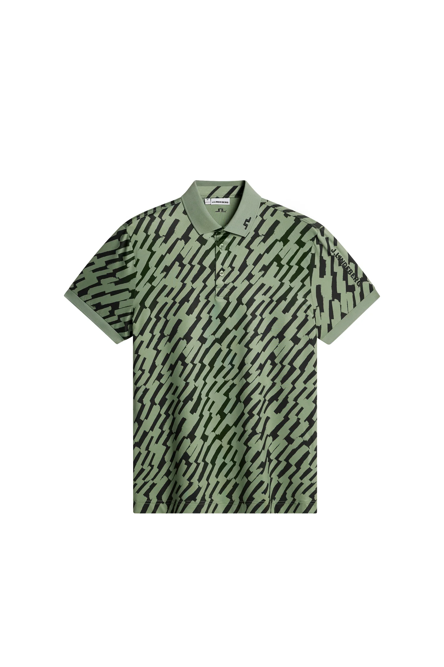 Tour Tech Print Polo / Oak Green M