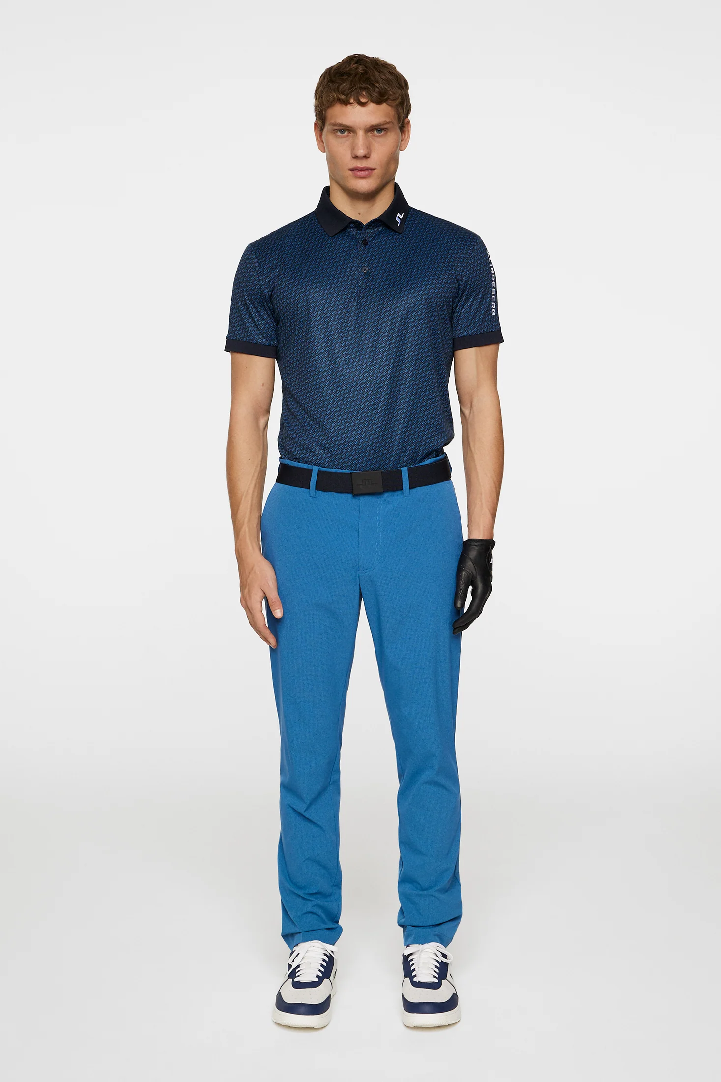 Tour Tech Print Polo / Shadow Bridge Navy S - Image 4