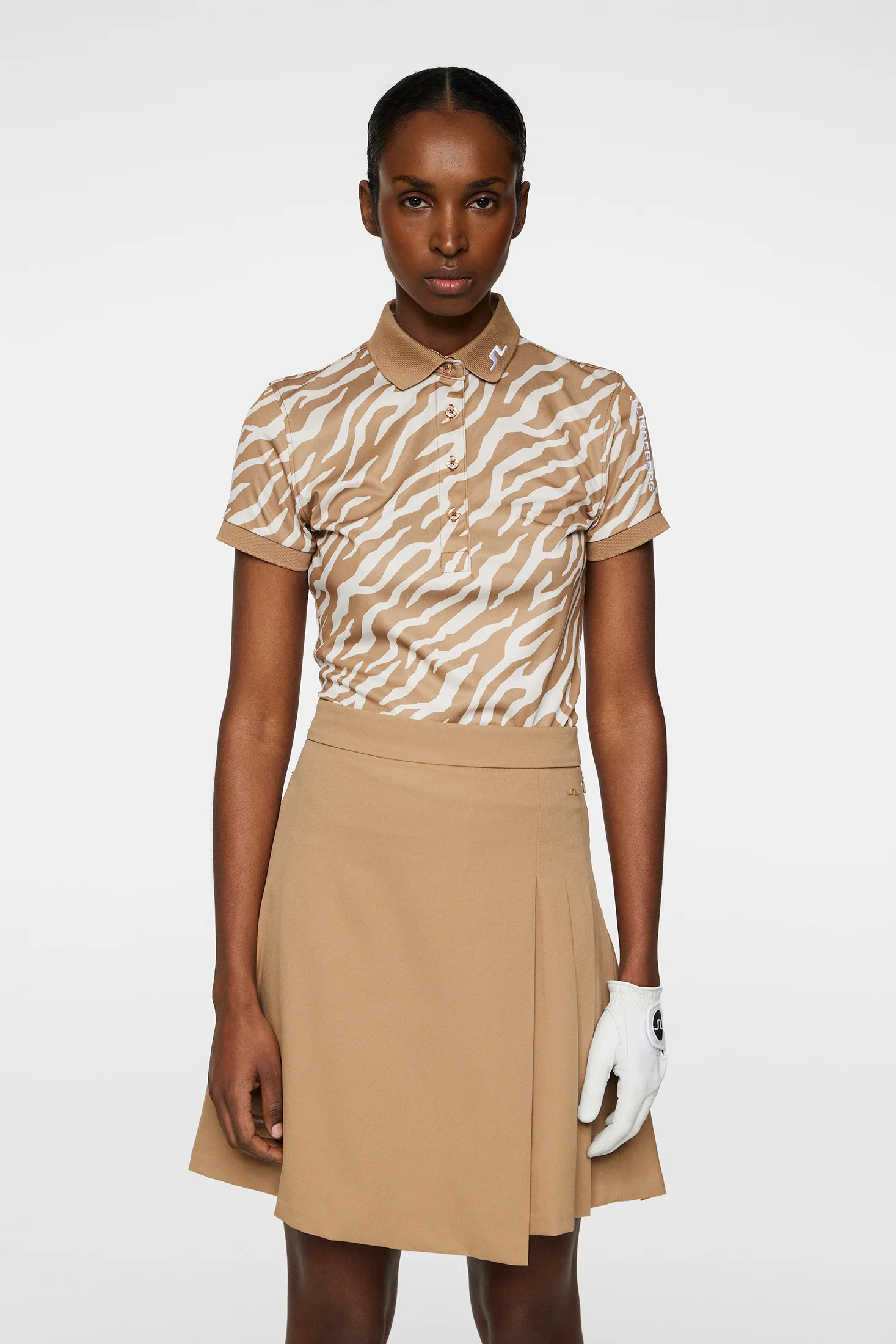 Tour Tech Print Polo / Tour Tiger Tigers Eye M - Image 2