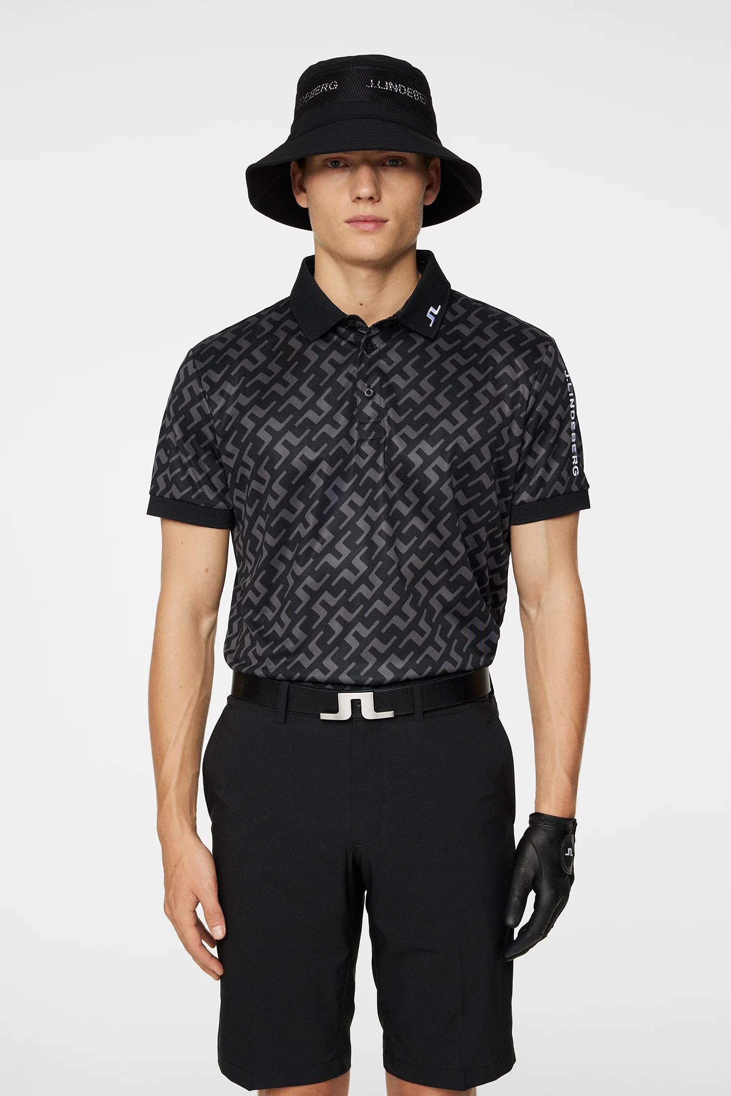 Tour Tech Reg Fit Print Polo / Bias Bridge Black - Image 2