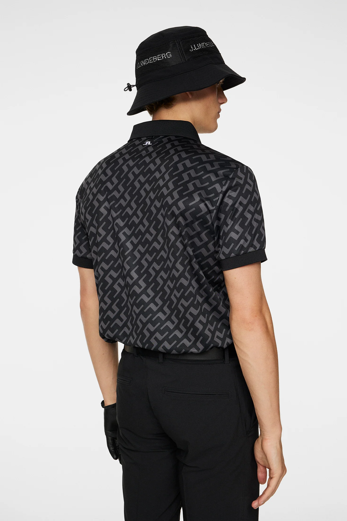 Tour Tech Reg Fit Print Polo / Bias Bridge Black - Image 3
