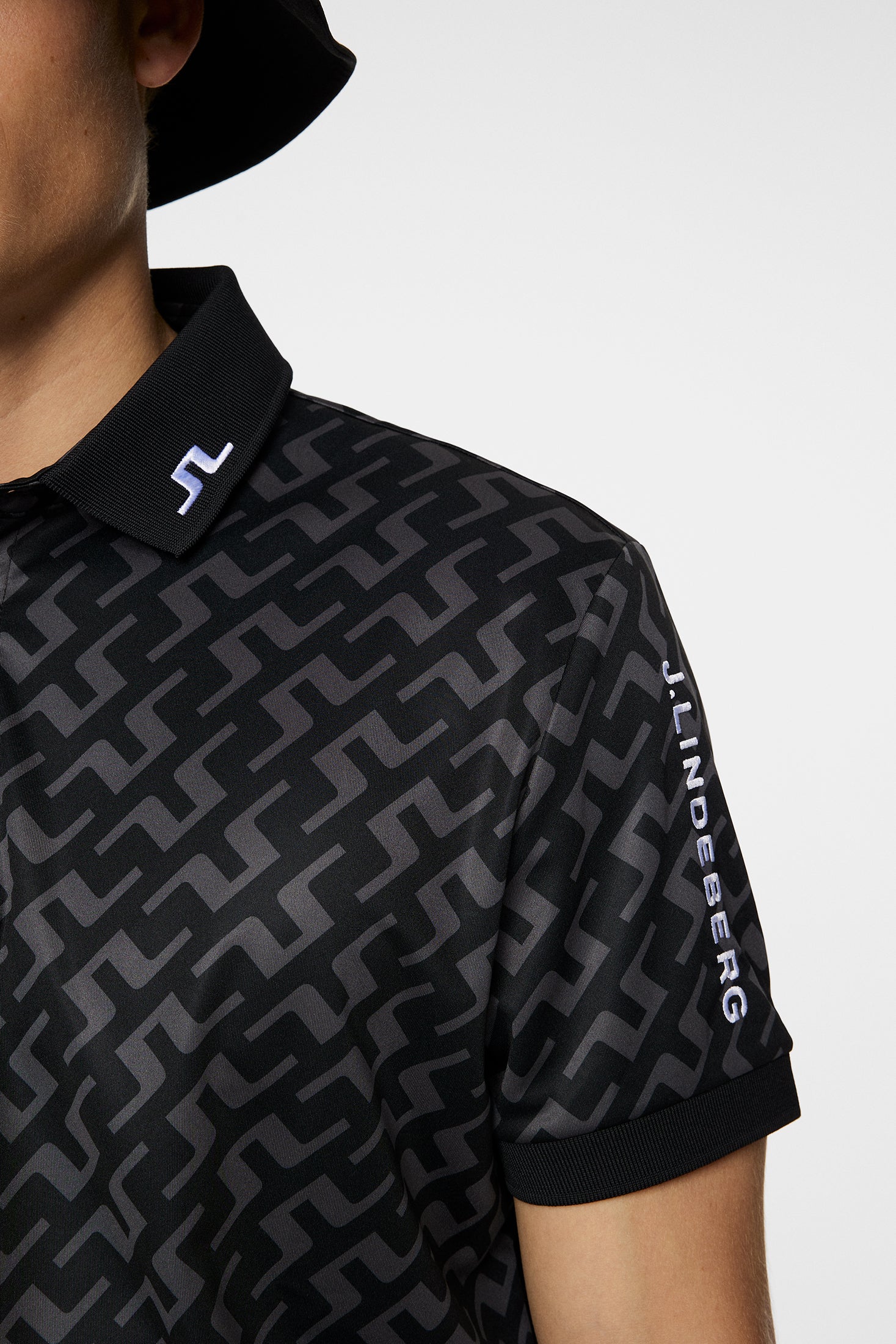 Tour Tech Reg Fit Print Polo / Bias Bridge Black - Image 6