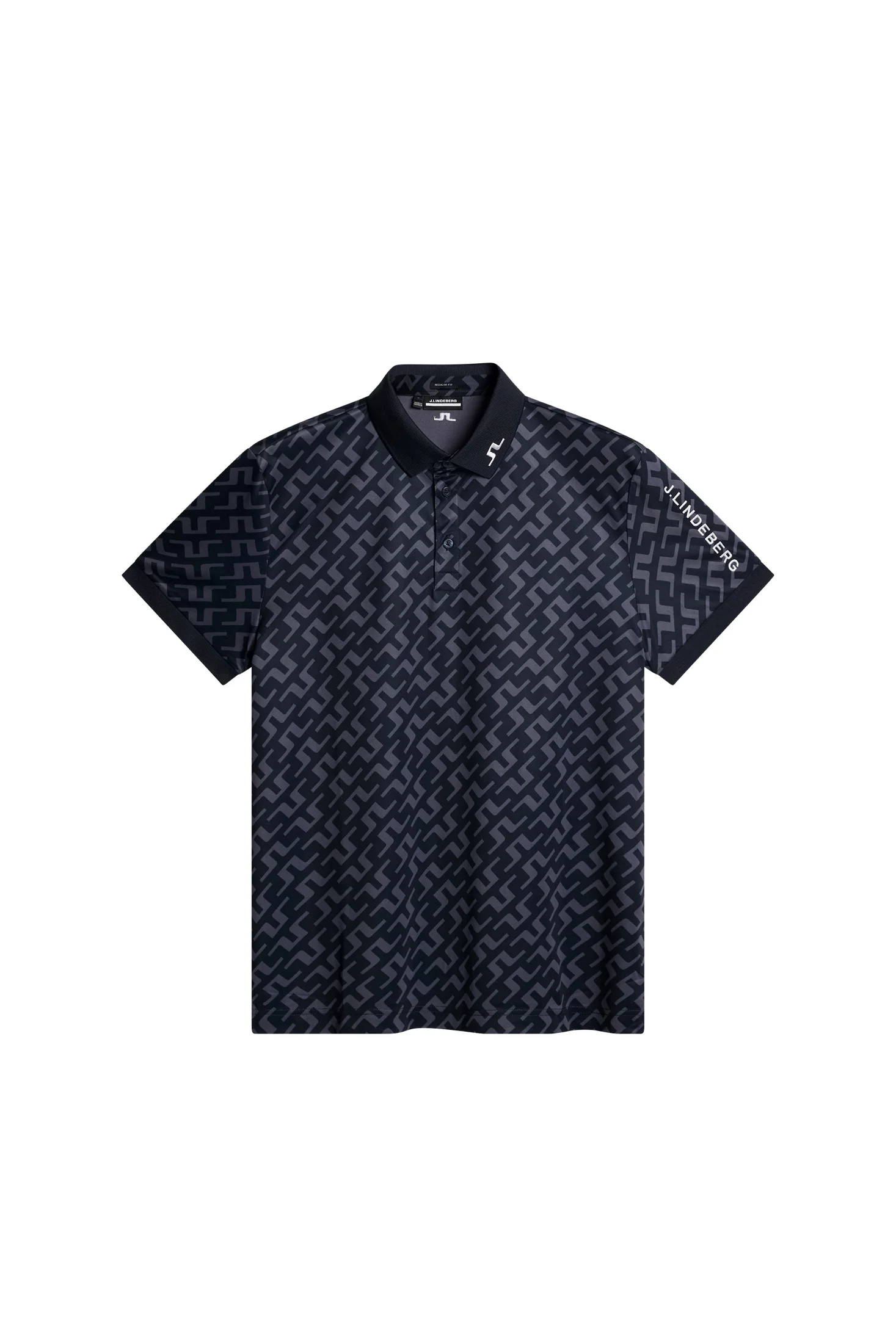 Tour Tech Reg Fit Print Polo / Bias Bridge Navy