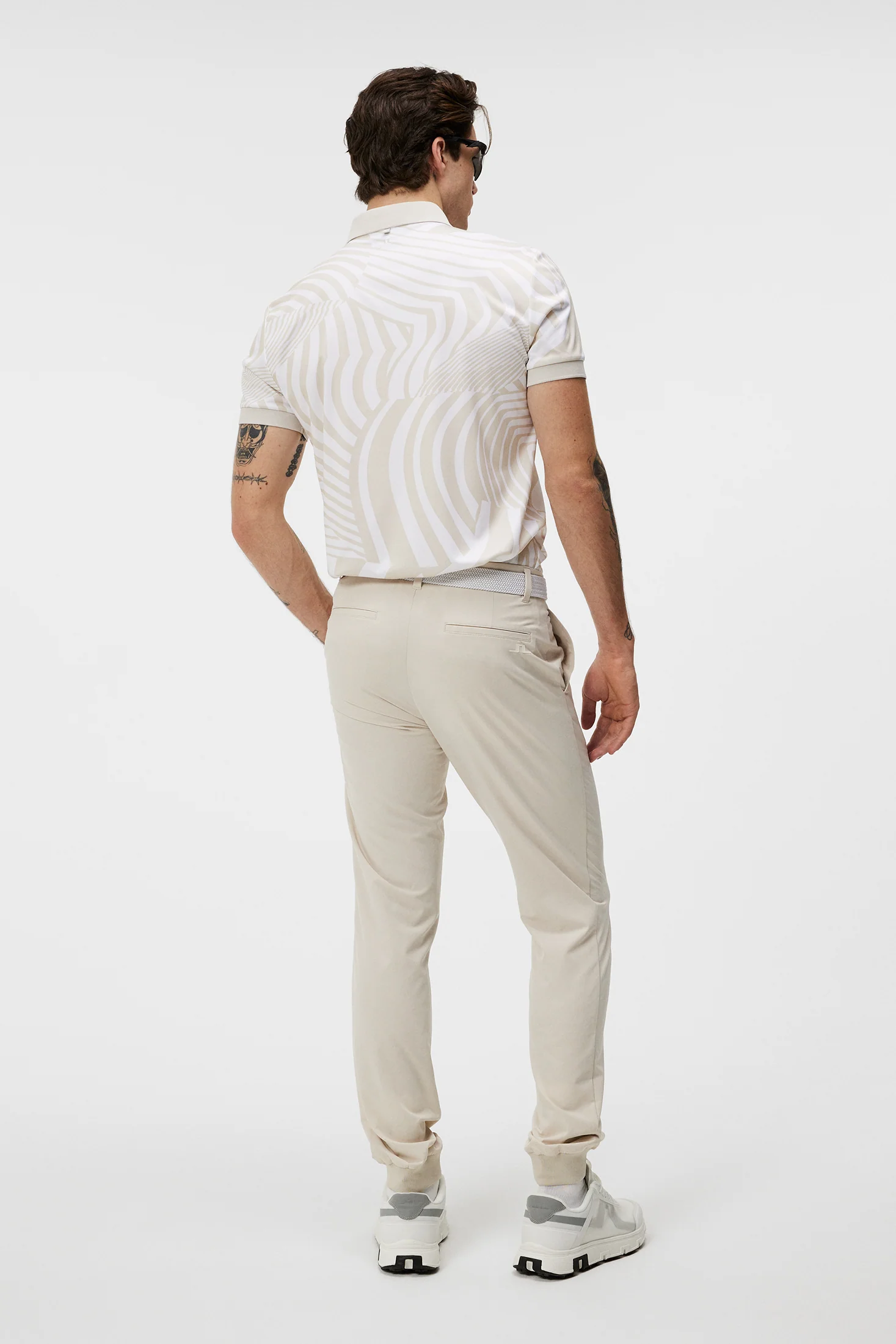 Tour Tech Reg Fit Print Polo / Dazzle Wave Moonbeam - Image 3