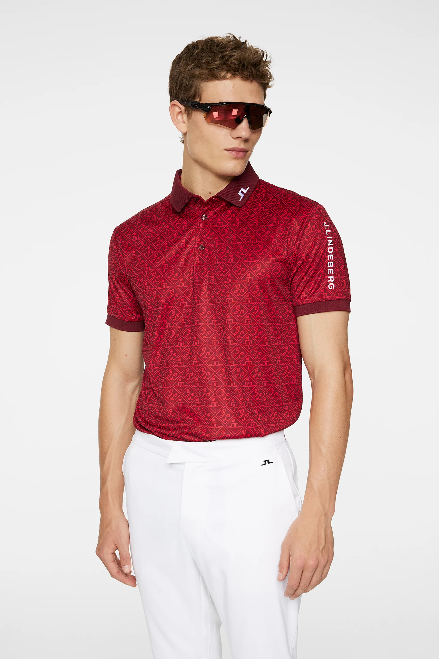 Tour Tech Reg Fit Print Polo / House Of JL Red M - Image 2