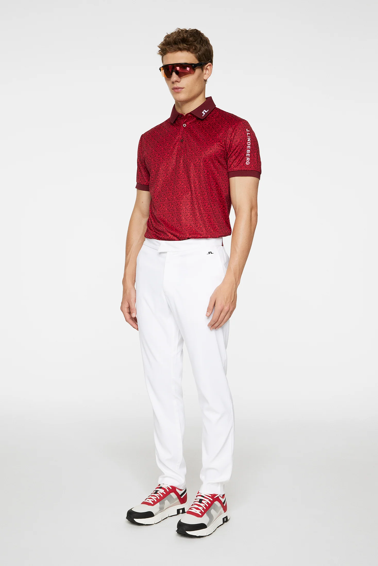 Tour Tech Reg Fit Print Polo / House Of JL Red M - Image 4