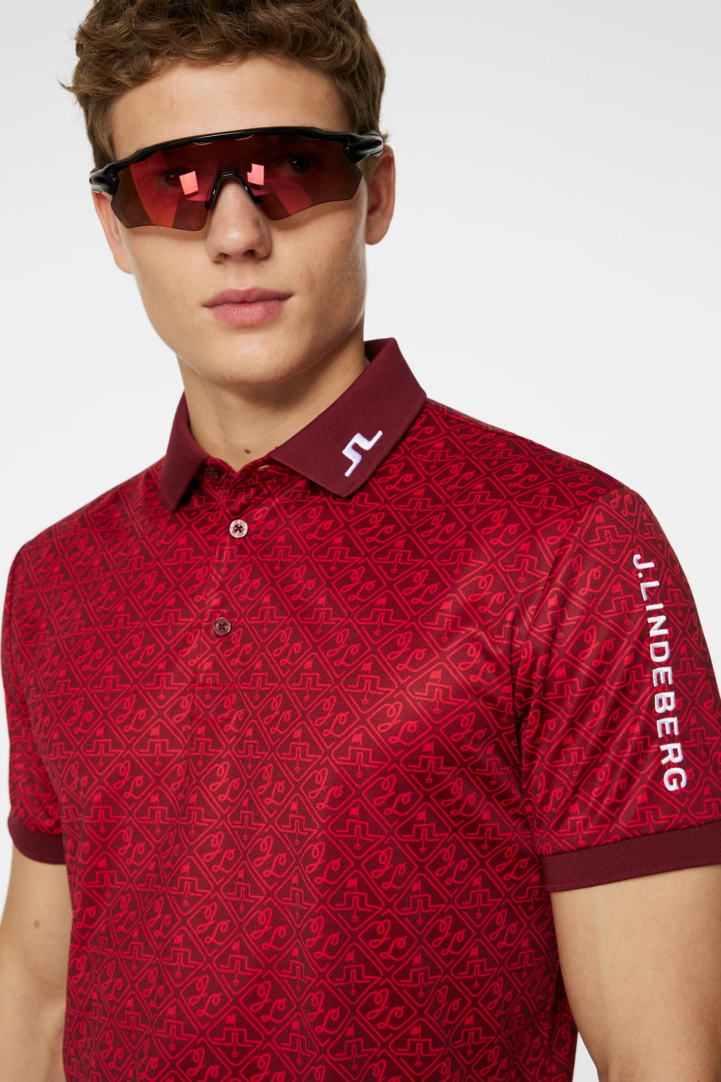 Tour Tech Reg Fit Print Polo / House Of JL Red M - Image 5