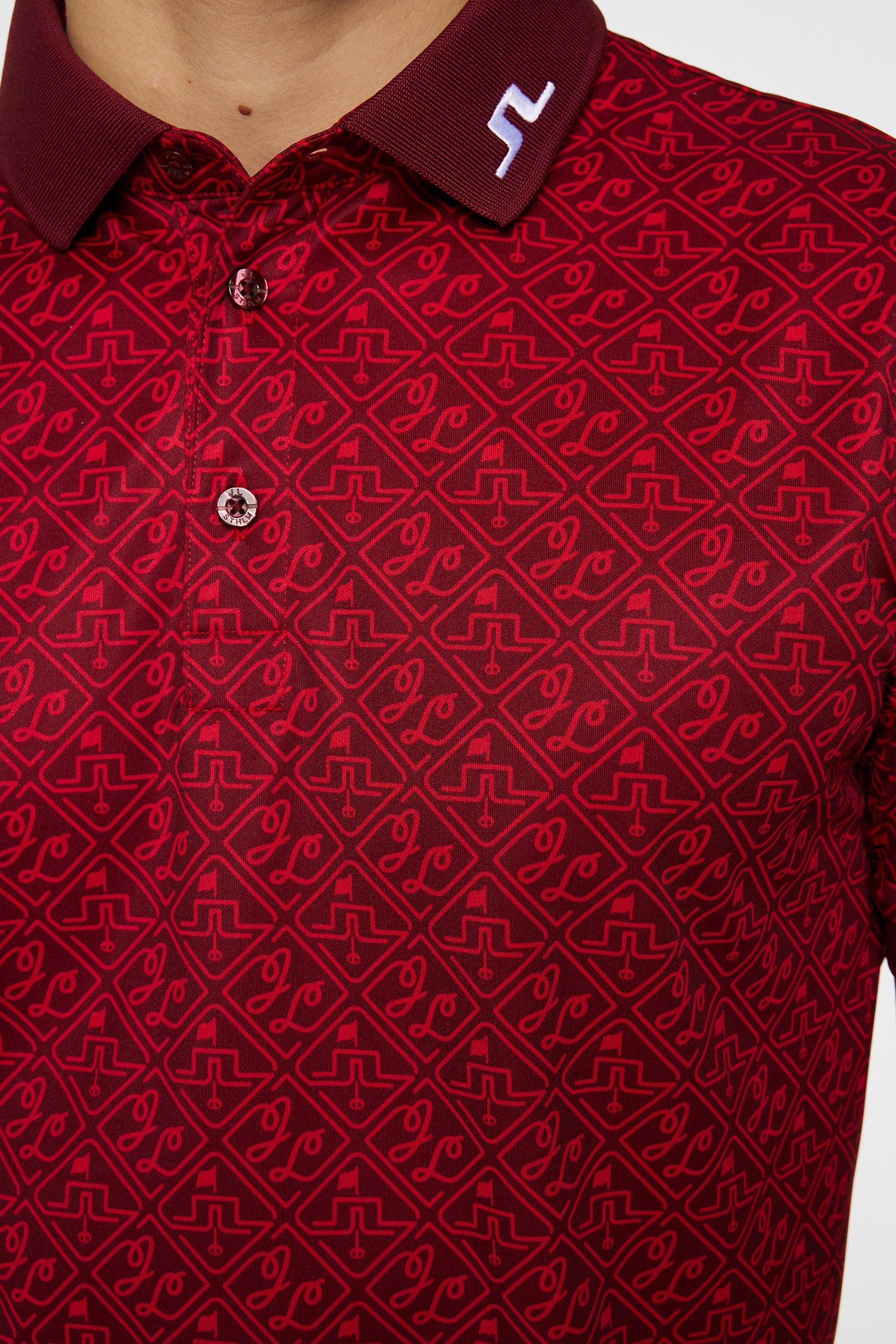 Tour Tech Reg Fit Print Polo / House Of JL Red M - Image 6