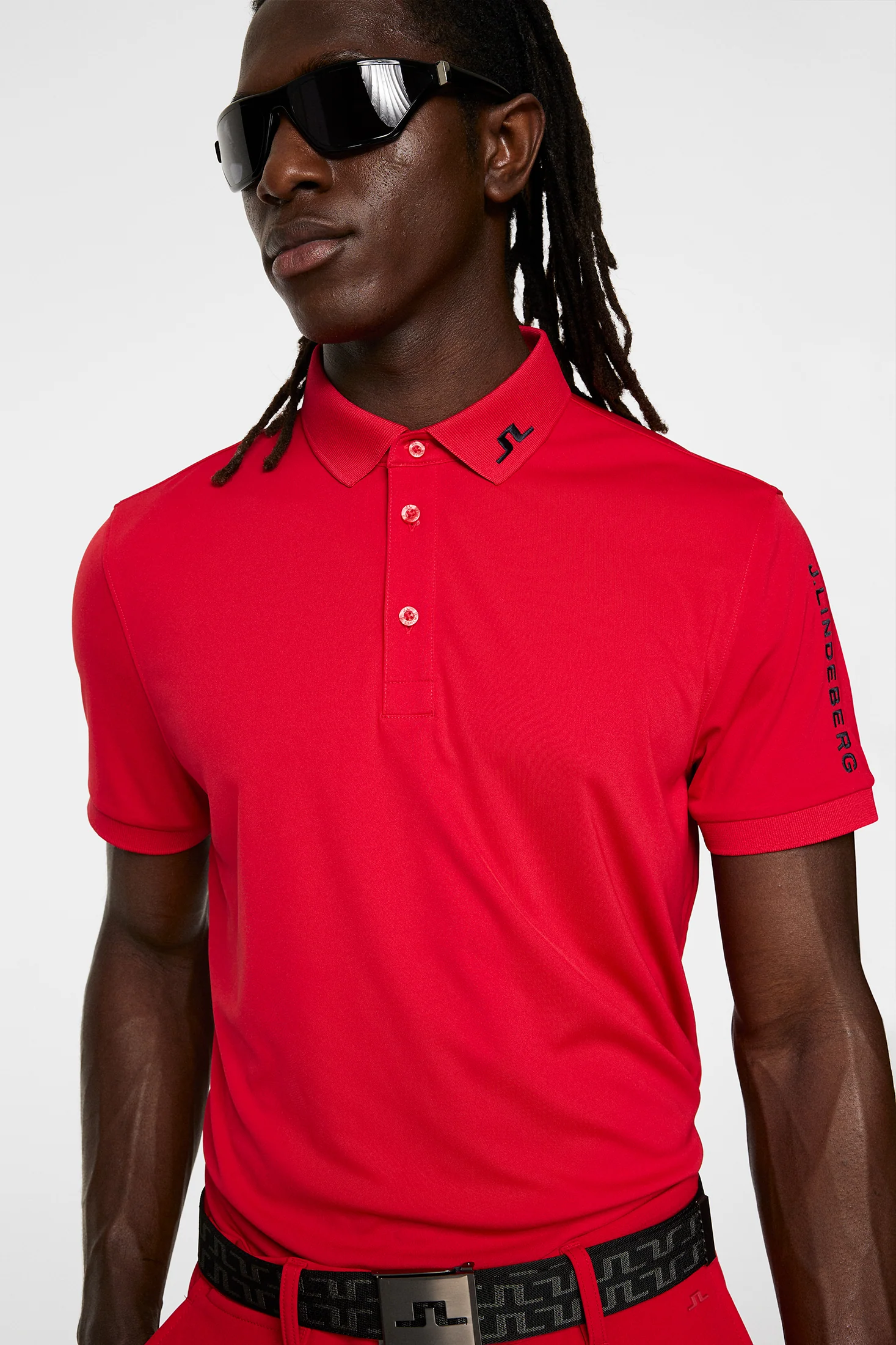 Tour Tech Slim Fit Polo / Barbados Cherry - Image 5