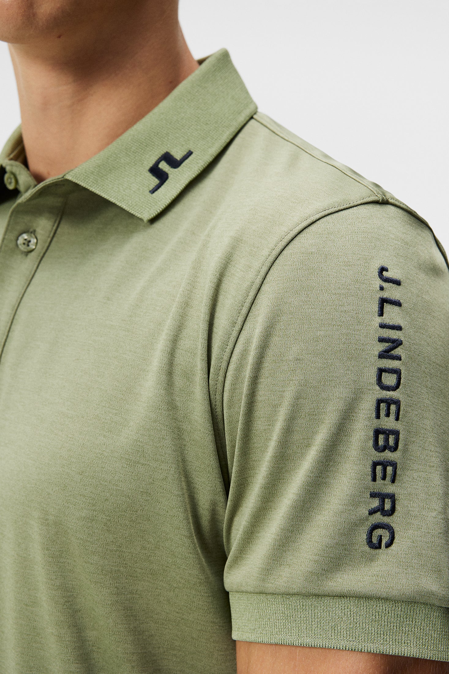 Tour Tech Slim Fit Polo / Deep Depths Melange - Image 6
