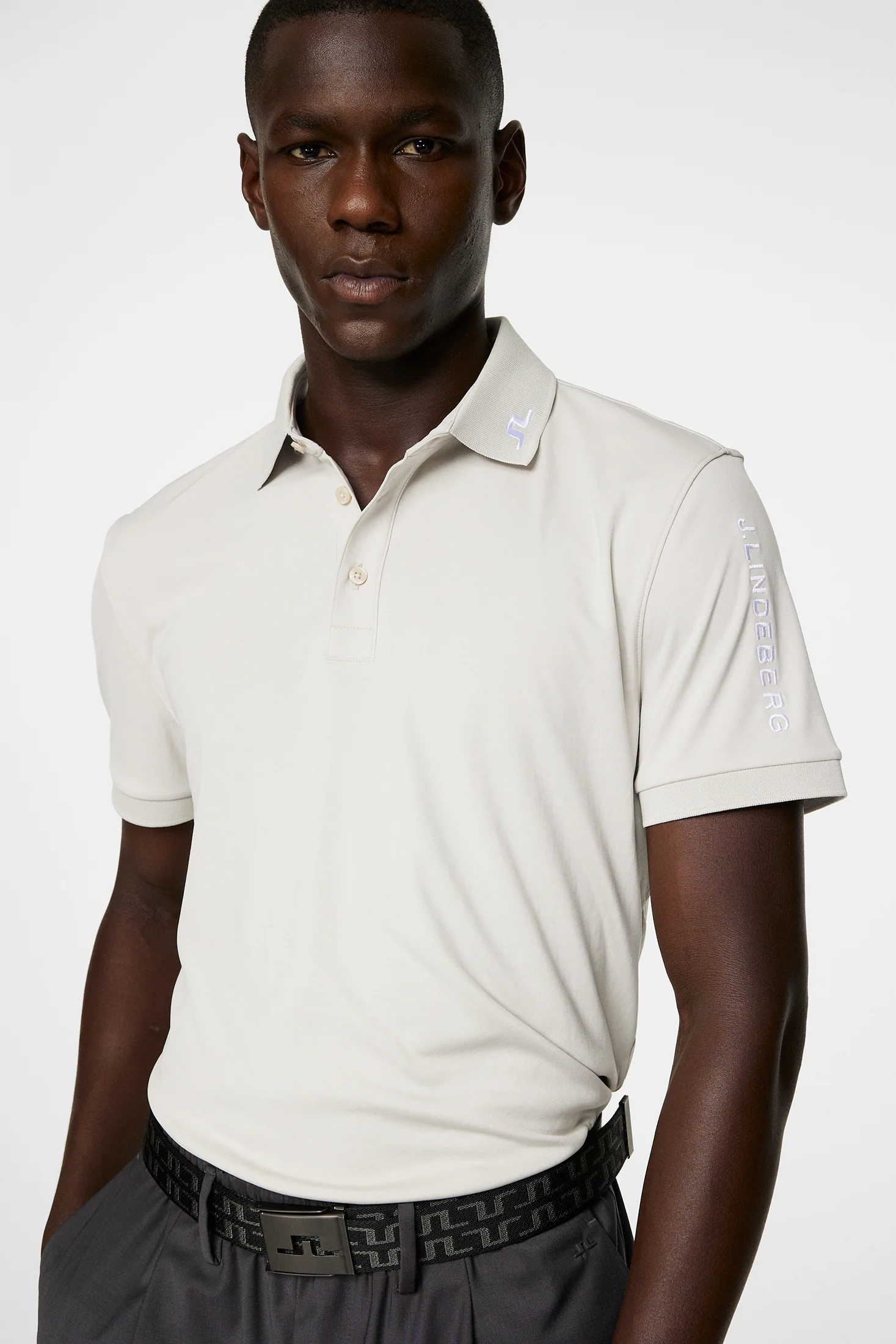 Tour Tech Slim Fit Polo / Moonbeam - Image 5