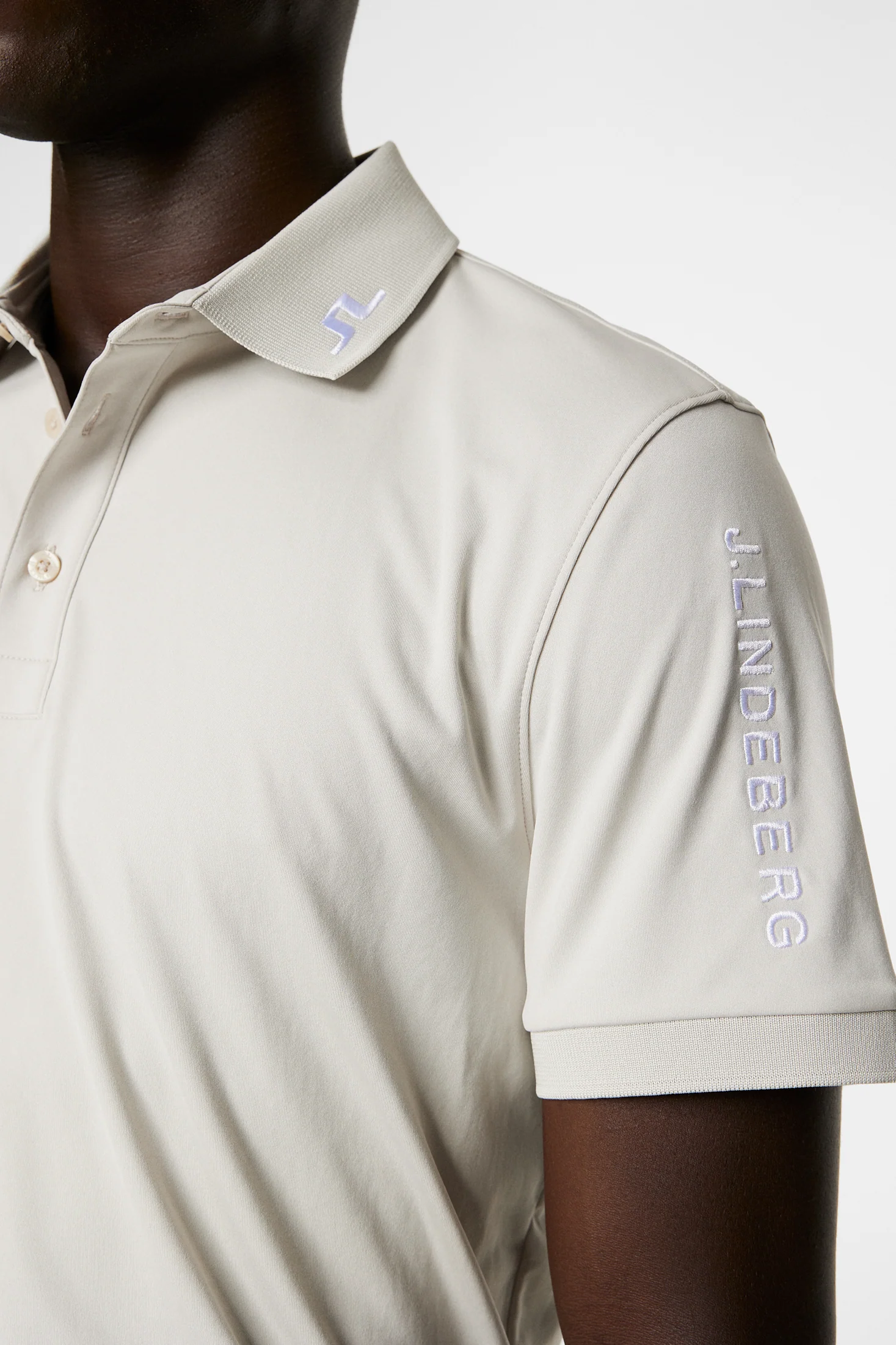 Tour Tech Slim Fit Polo / Moonbeam - Image 6