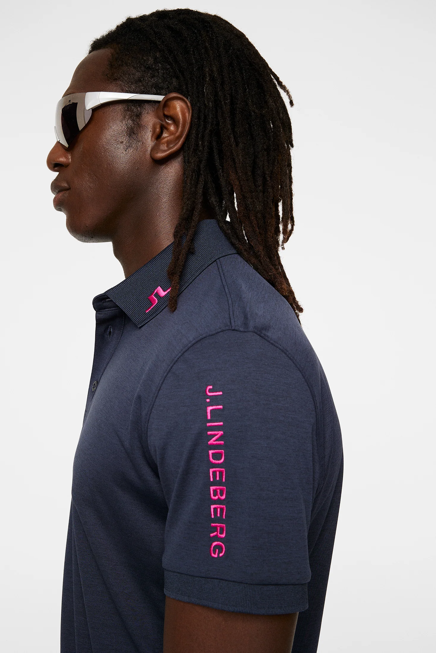 Tour Tech Slim Fit Polo / Navy Melange - Image 5
