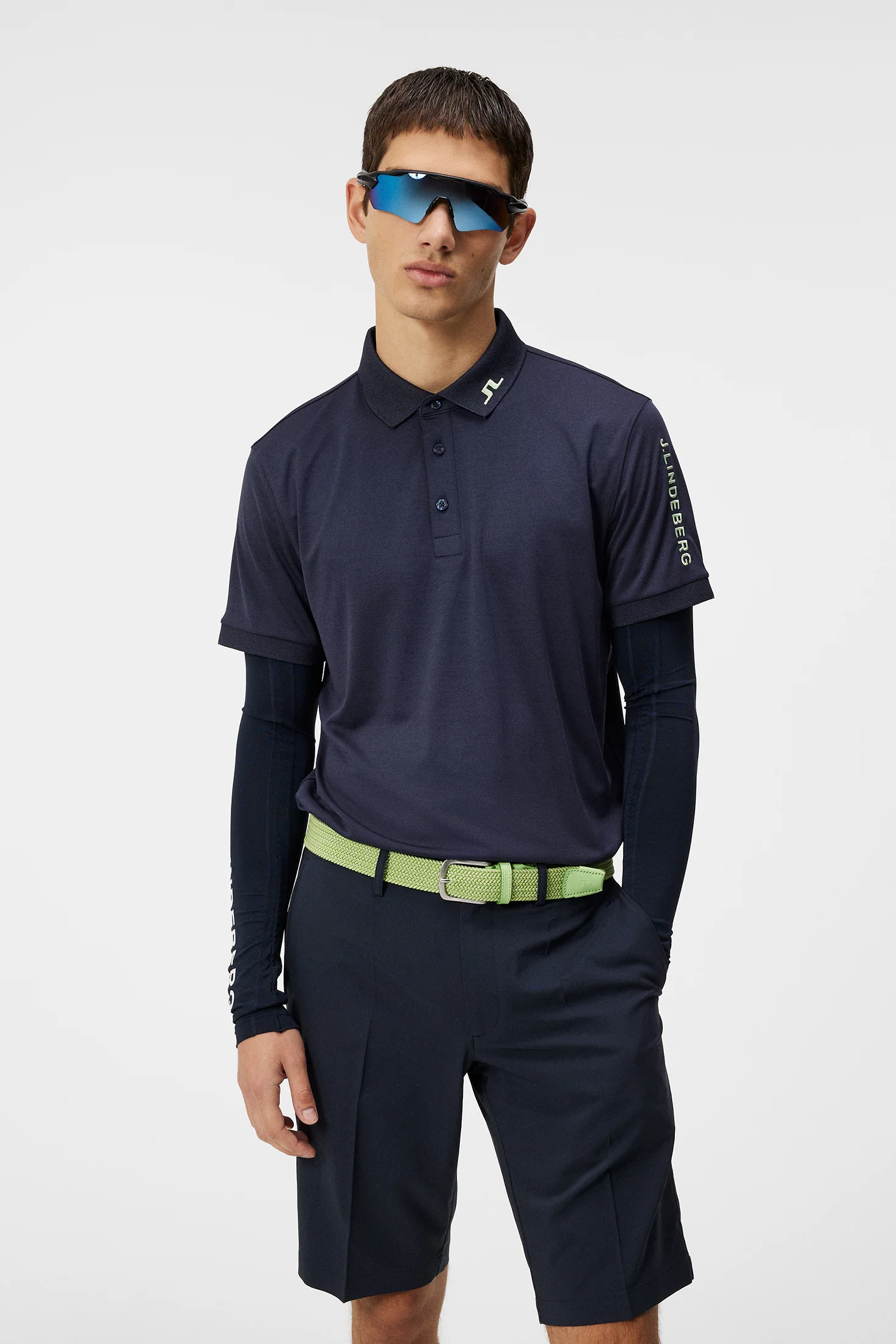 Tour Tech Slim Fit Polo / Navy Melange - Image 2