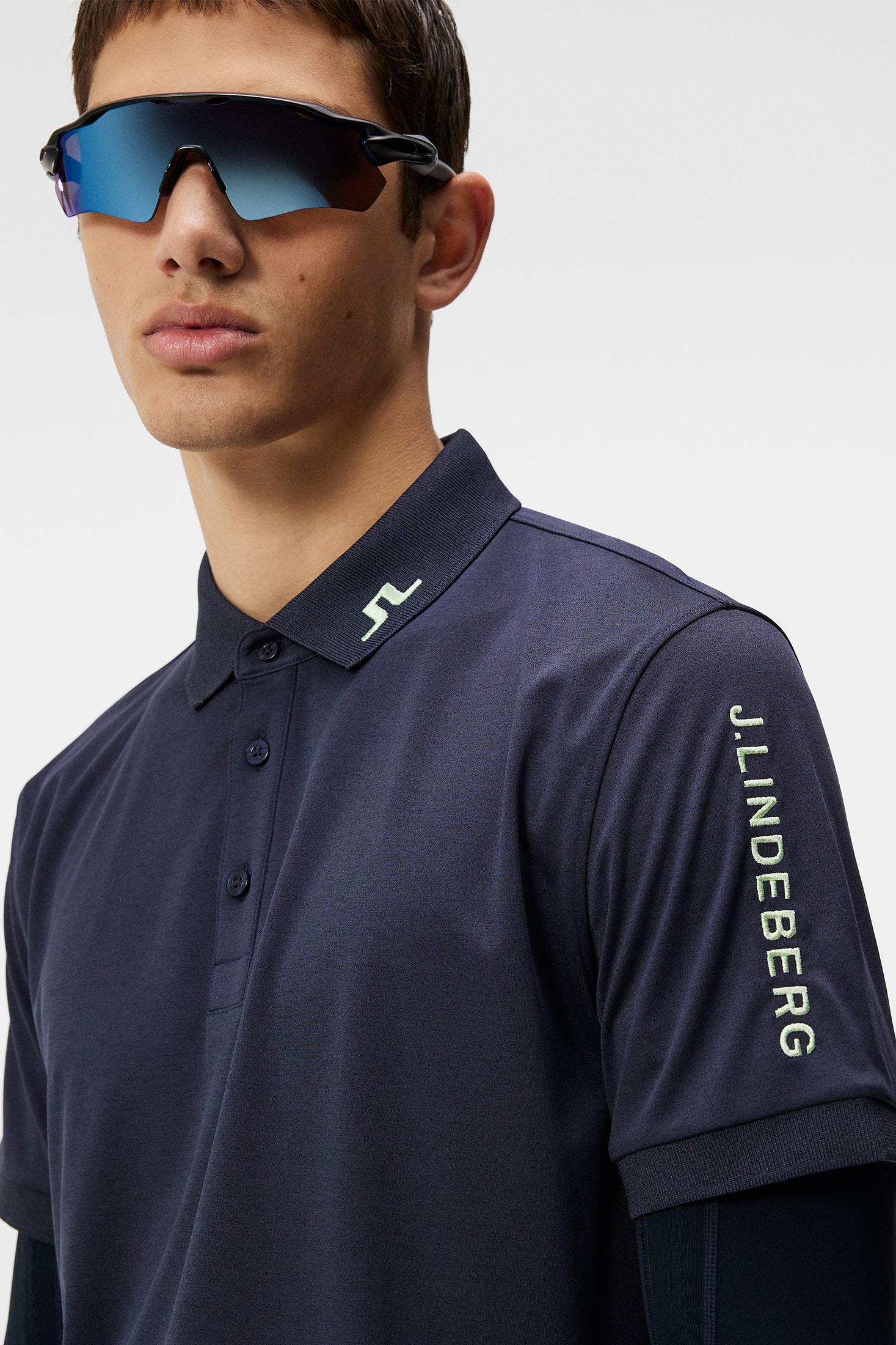Tour Tech Slim Fit Polo / Navy Melange - Image 5