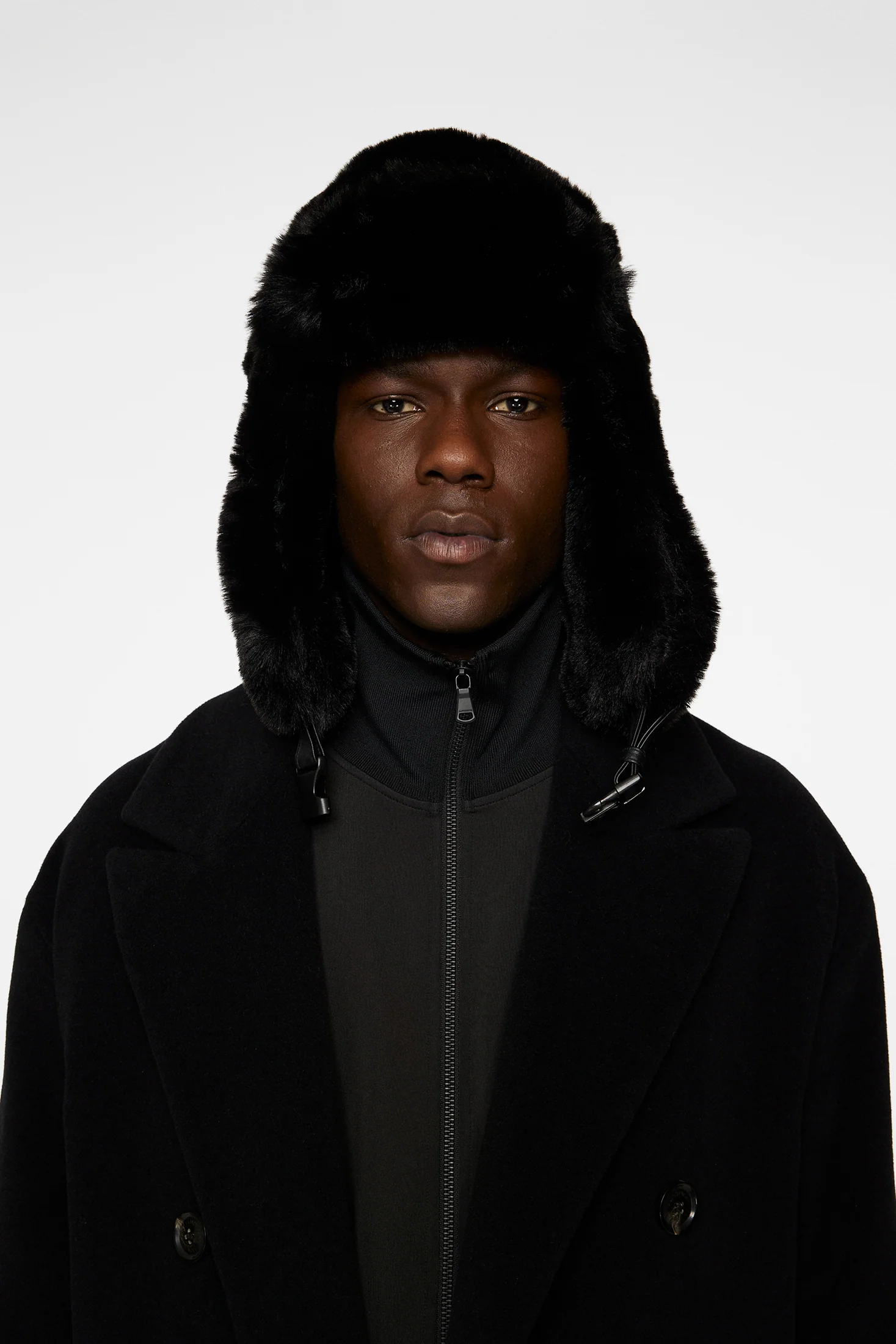 Trapper Faux Fur Hat / Black - Image 3