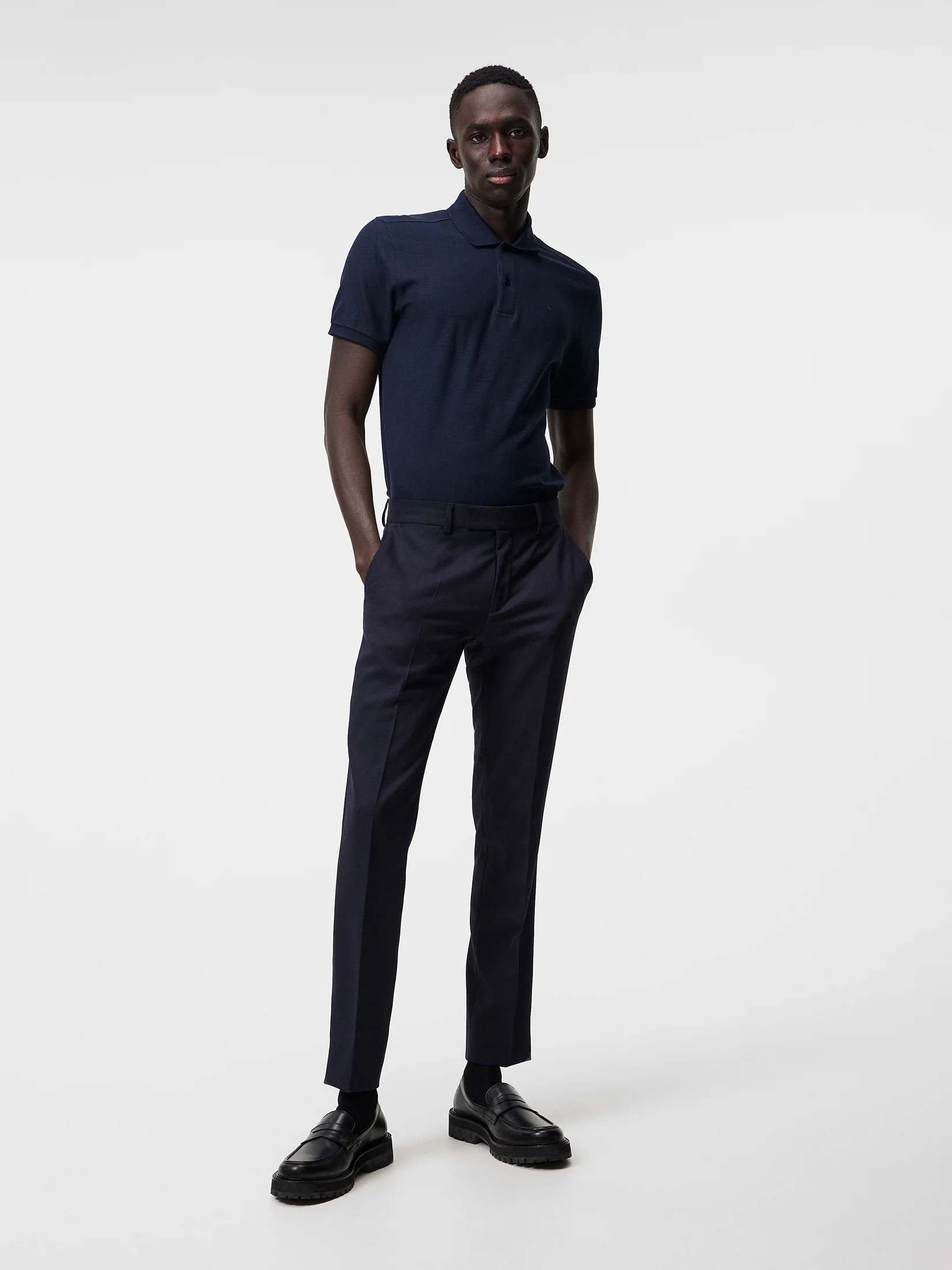 Troy Pique Polo Shirt / JL Navy - Image 4