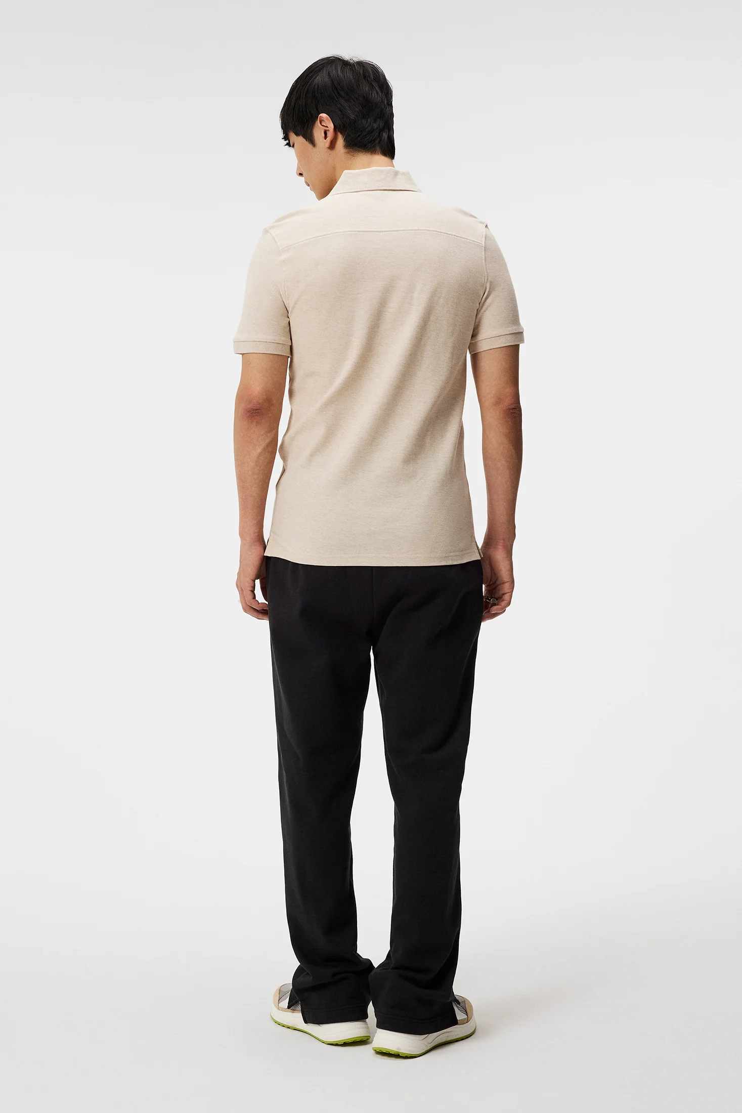 Troy Polo Shirt / Moonbeam Melange - Image 3