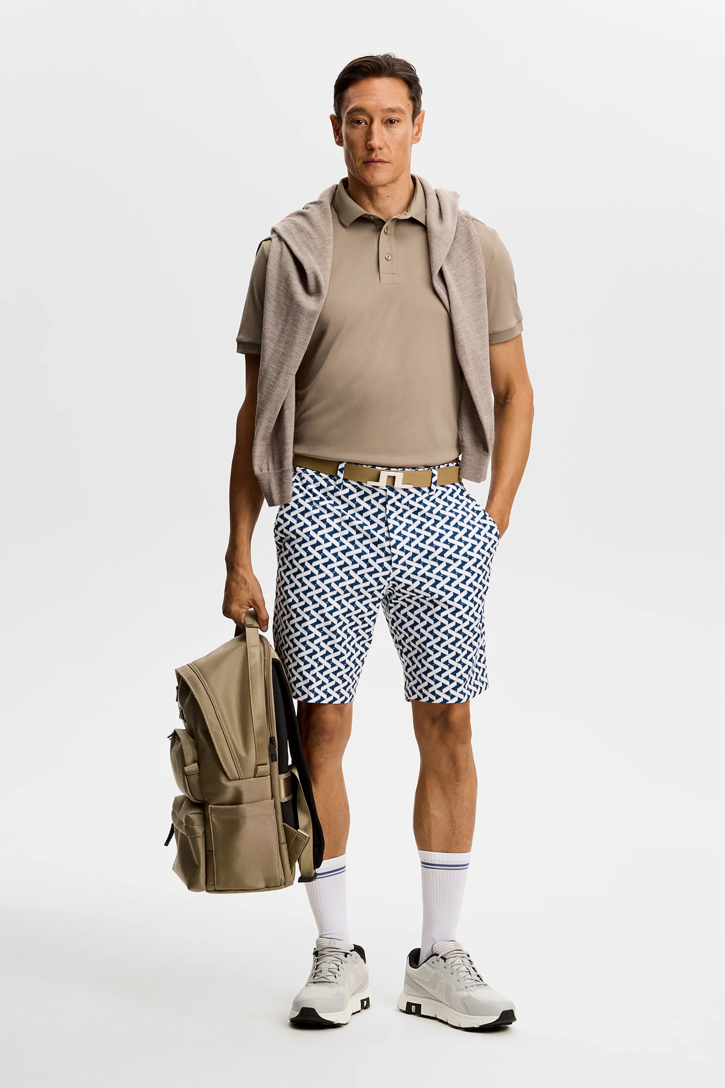 Vent Print Shorts / Ladder Estate White S - Image 4