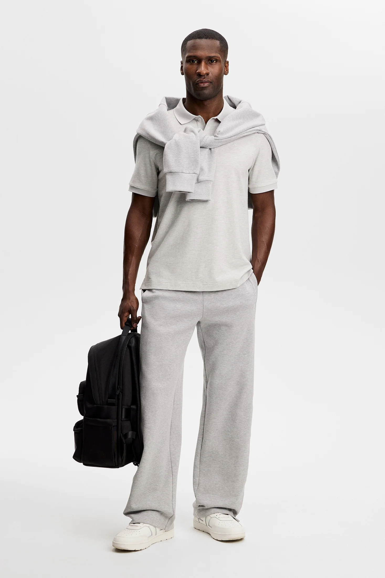 Verse Polo / Light Grey Melange - Image 4