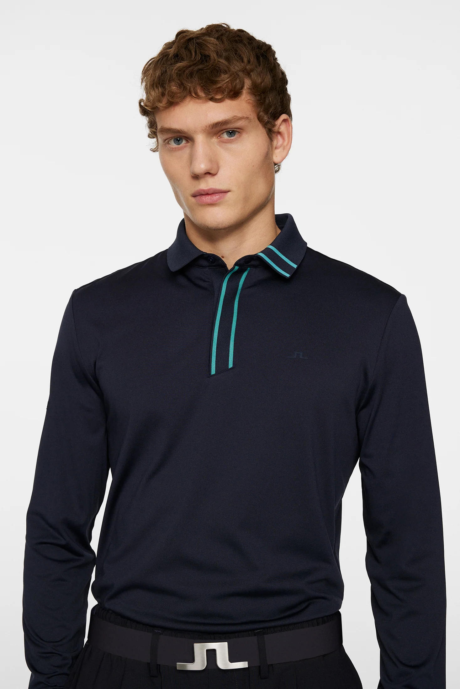 Viktor Long Sleeve Polo / JL Navy - Image 5