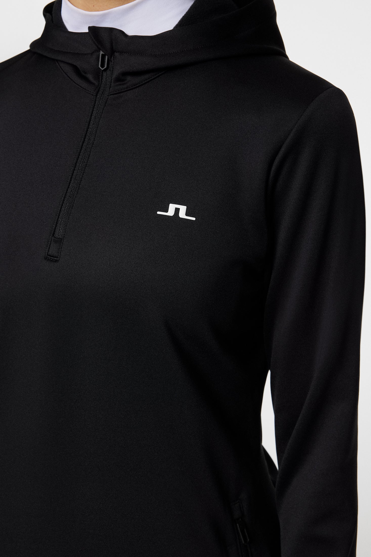 W Aerial Quarter Zip Hood / Black - Image 6