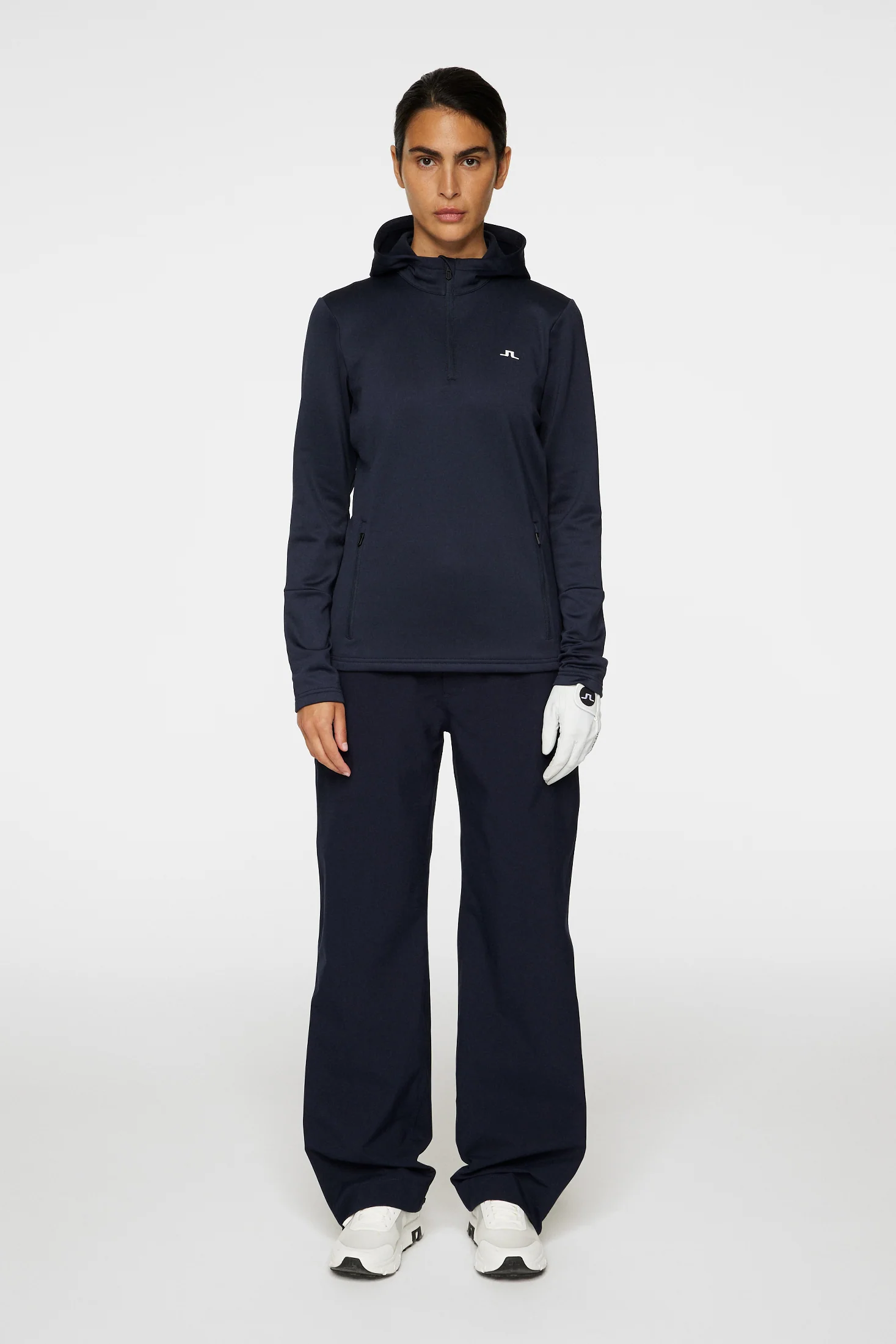 W Aerial Quarter Zip Hood / JL Navy - Image 4