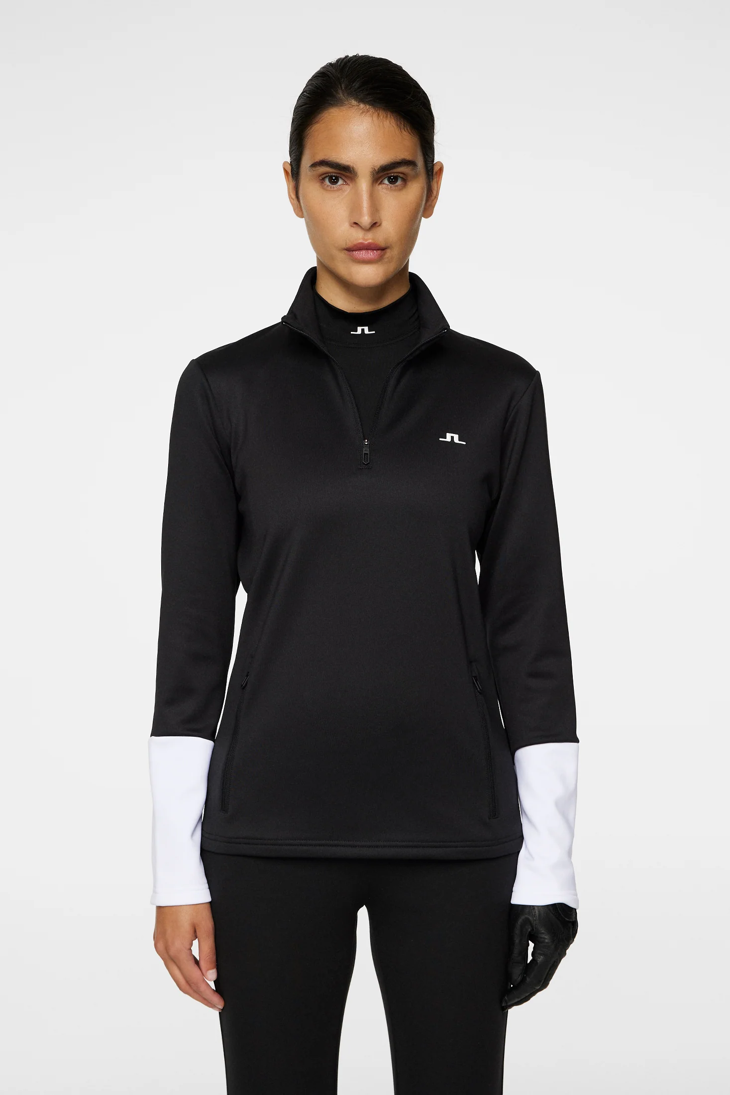 W Aerial Quarter Zip Mid Layer / Black - Image 2
