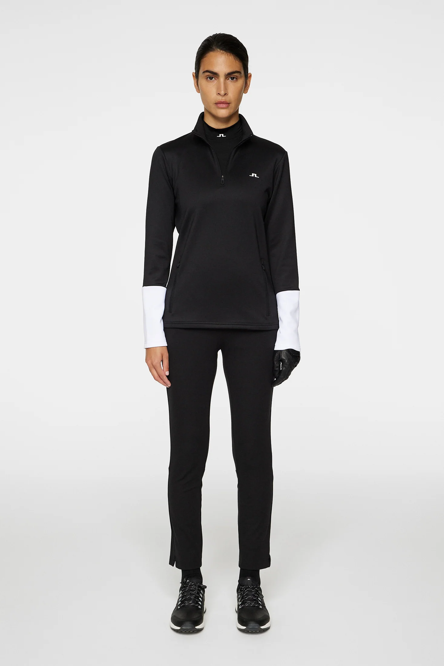 W Aerial Quarter Zip Mid Layer / Black - Image 4